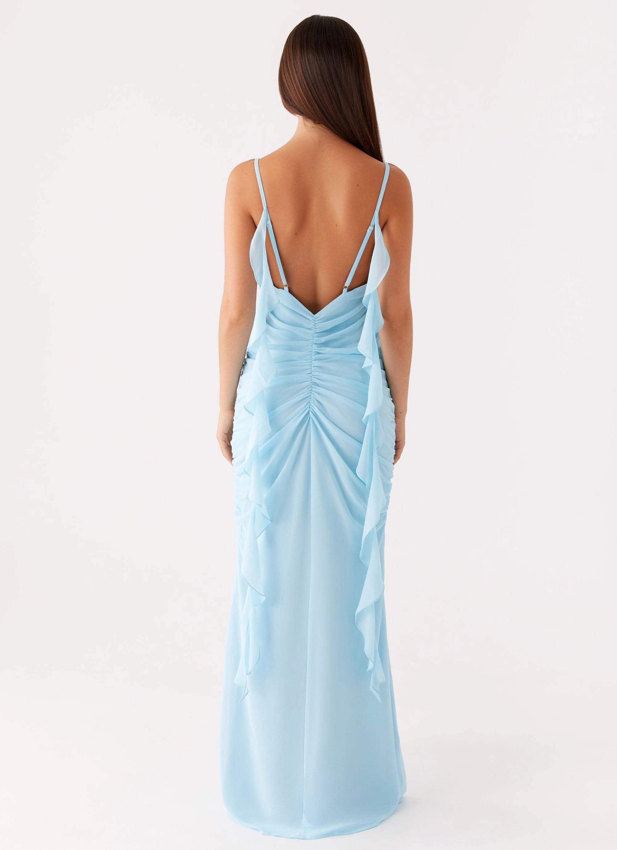 Autumn-Season Jasmina Maxi Dress - Blue