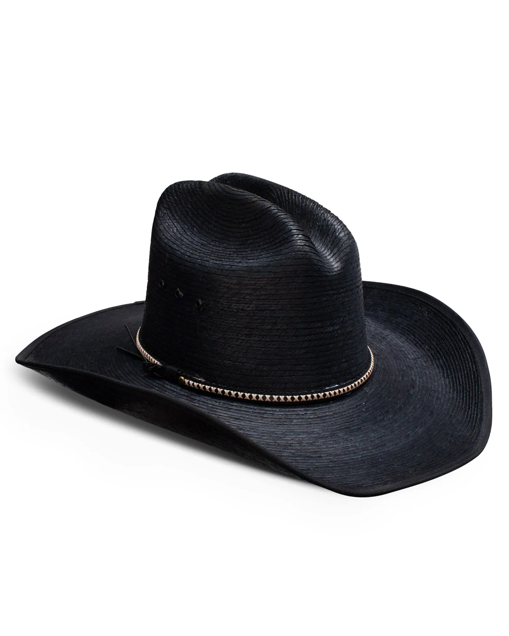 Jason Aldean Asphalt Cowboy Palm Straw Western Hat