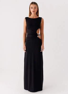 Grace Walk Jayana Maxi Dress - Black