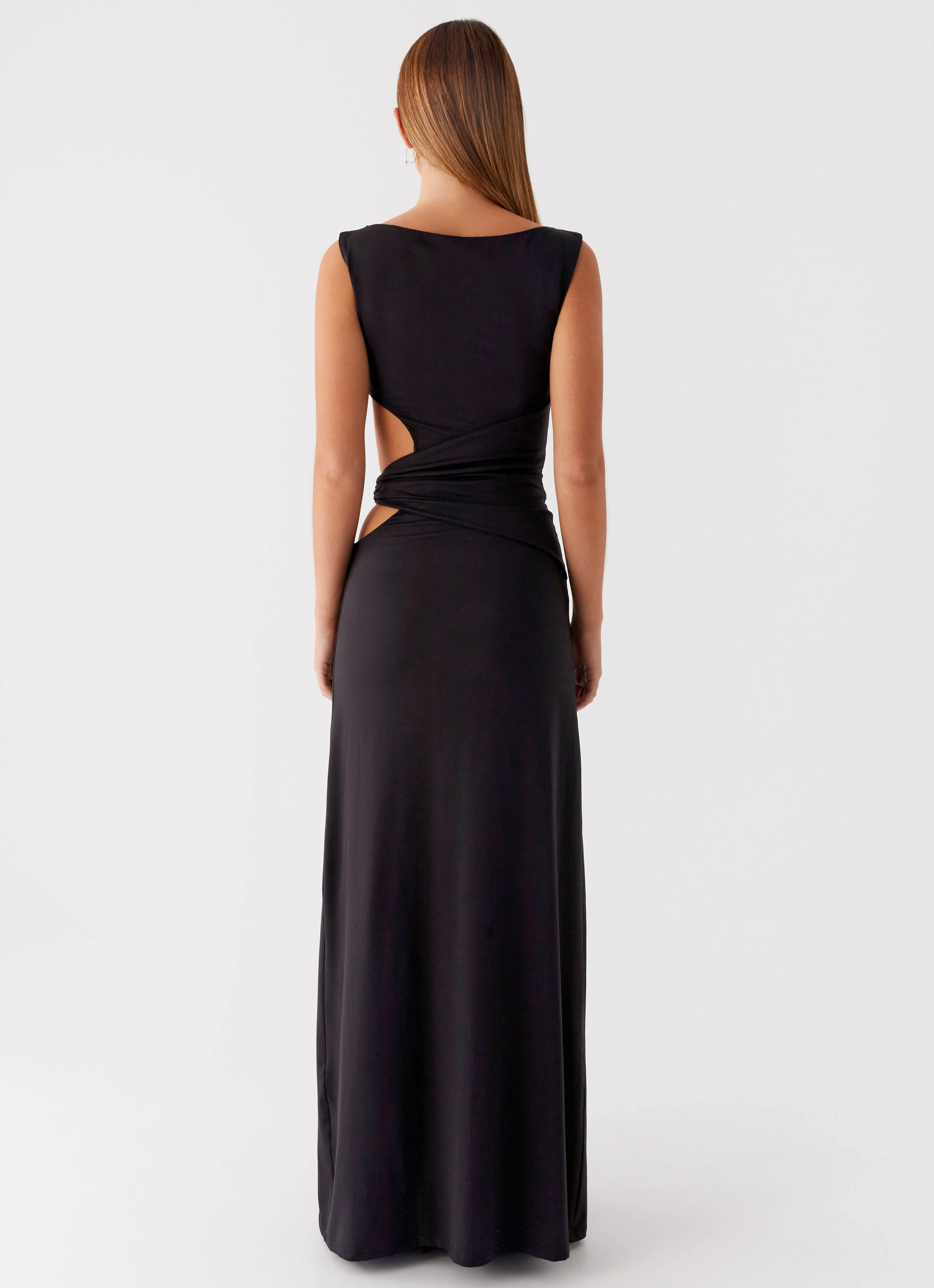 Jayana Maxi Dress - Black Romantic Vibes