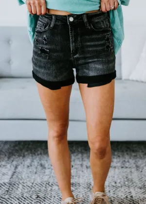 Jaymie Cuffed Denim Shorts