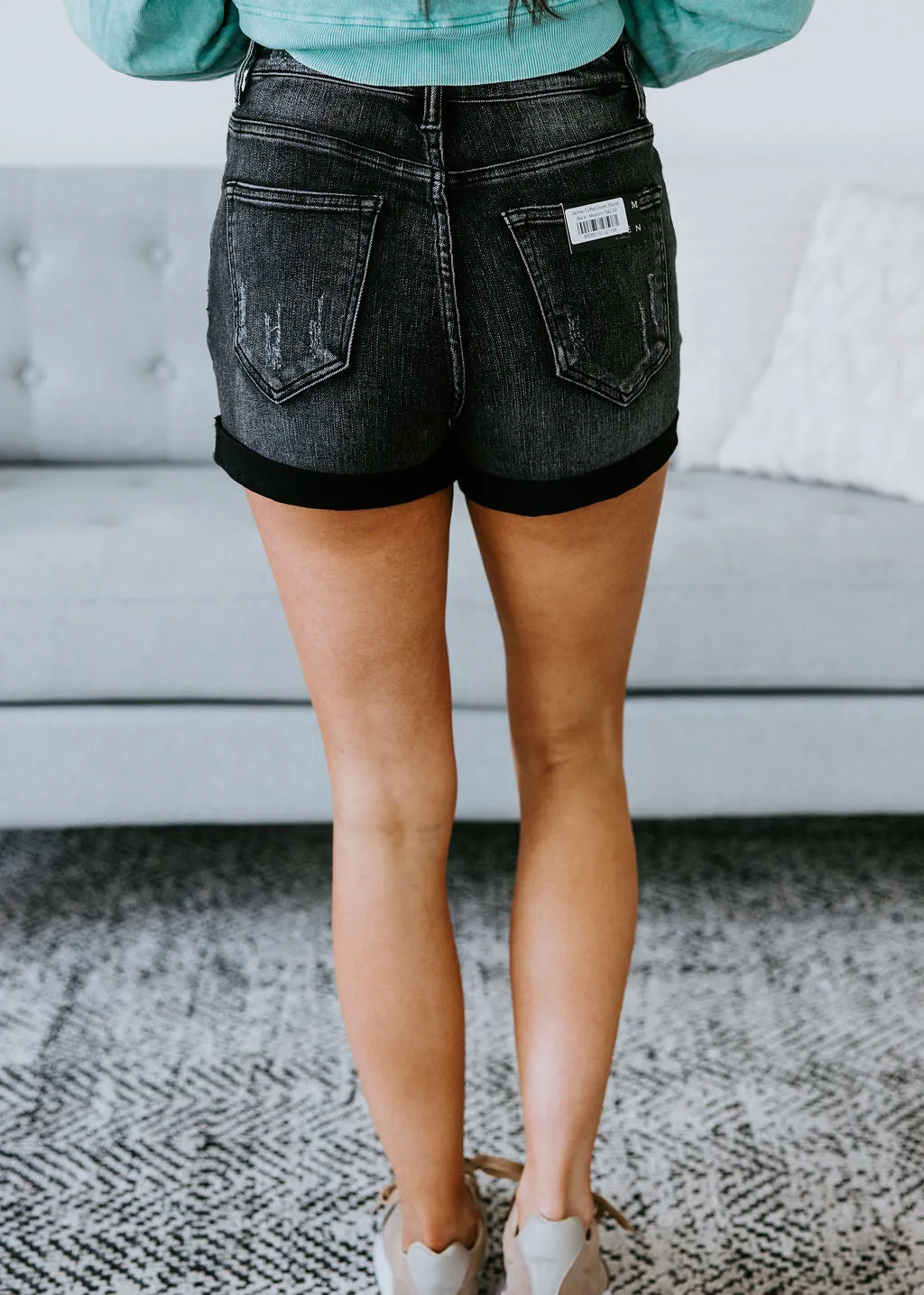 Jaymie Cuffed Denim Shorts