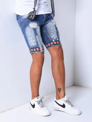 Jean Shorts Bleach Wash