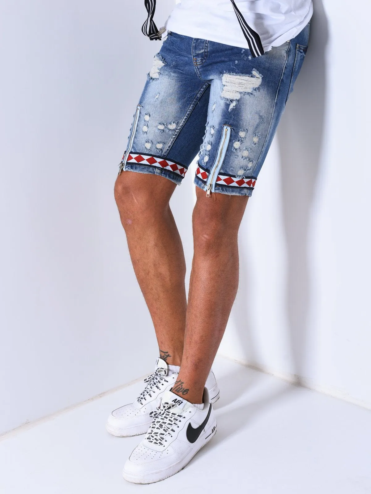 Jean Shorts Bleach Wash