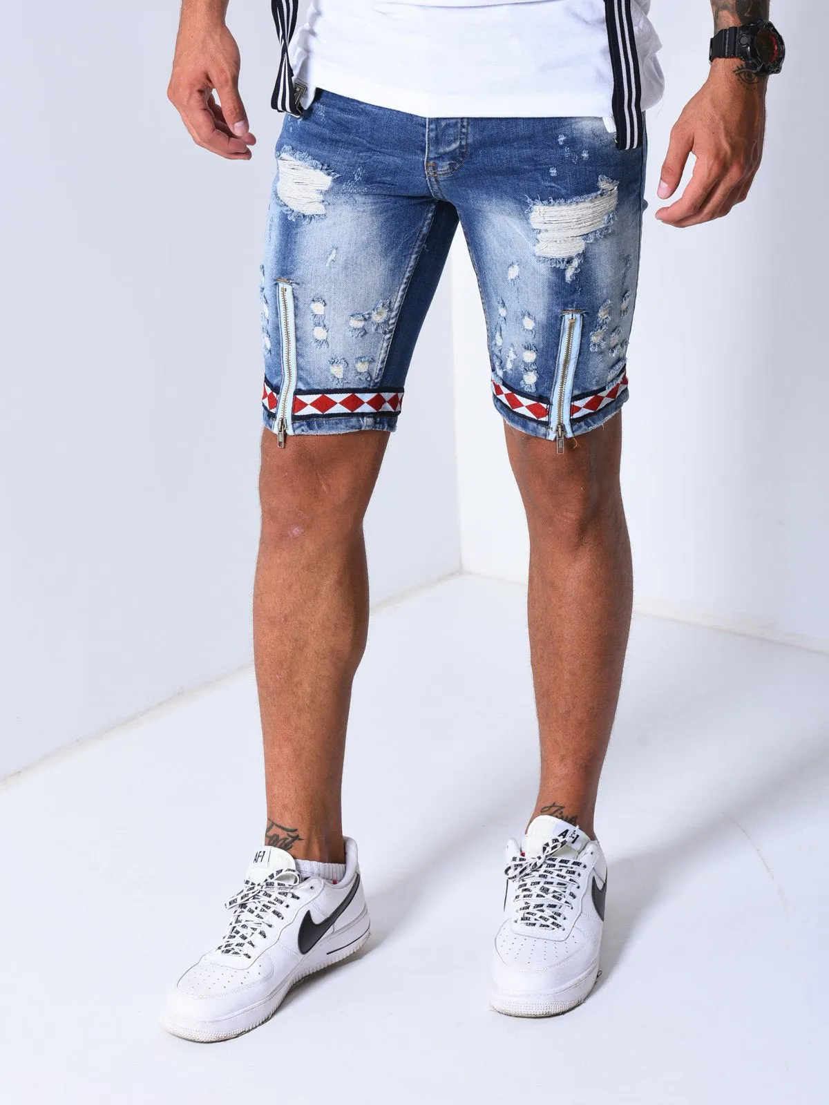 Jean Shorts Bleach Wash