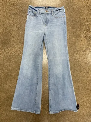 Jeans Flared By Express In Blue Denim, Size:8