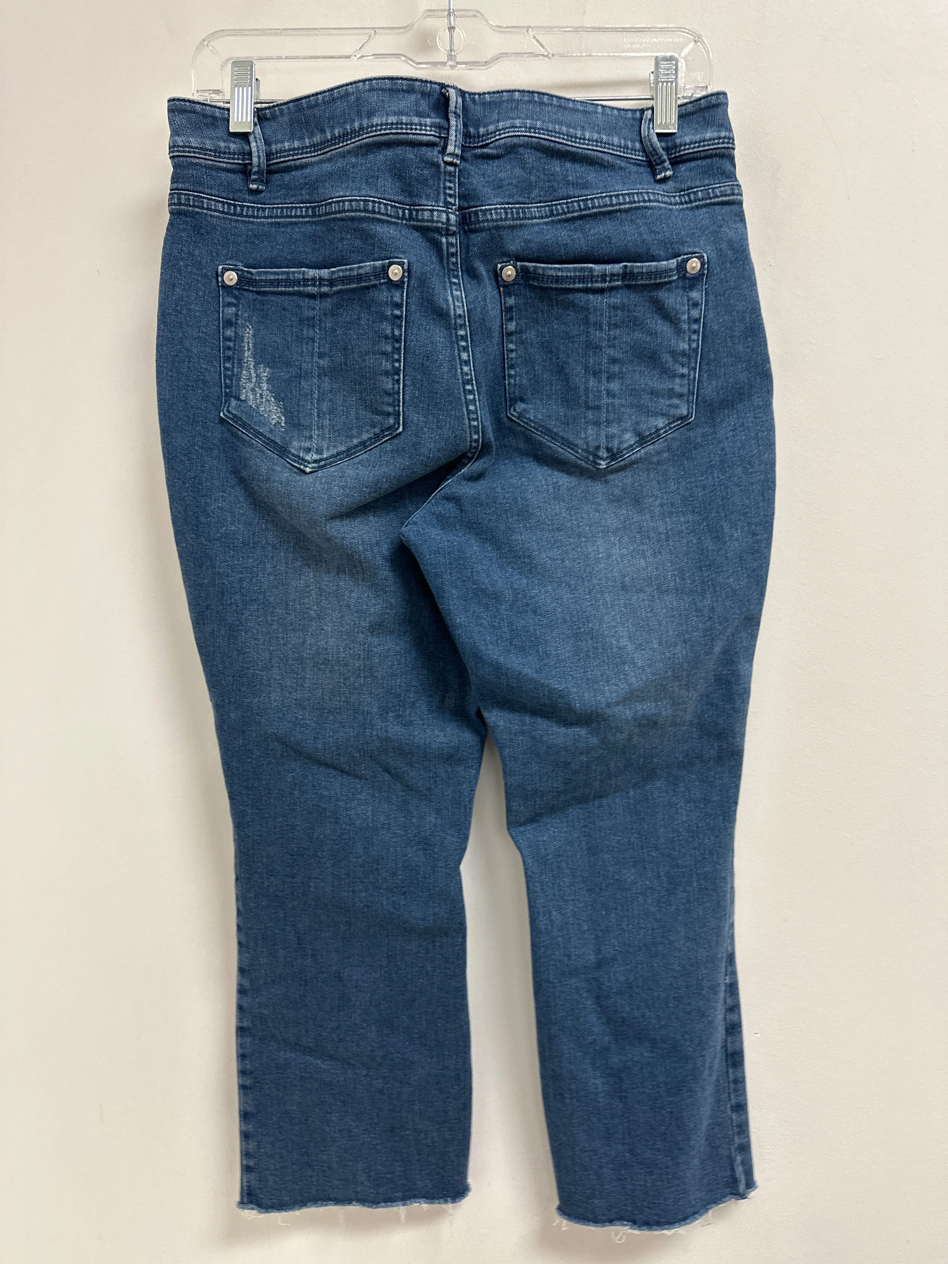 Jeans Flared By J. Jill In Blue Denim, Size: 8p