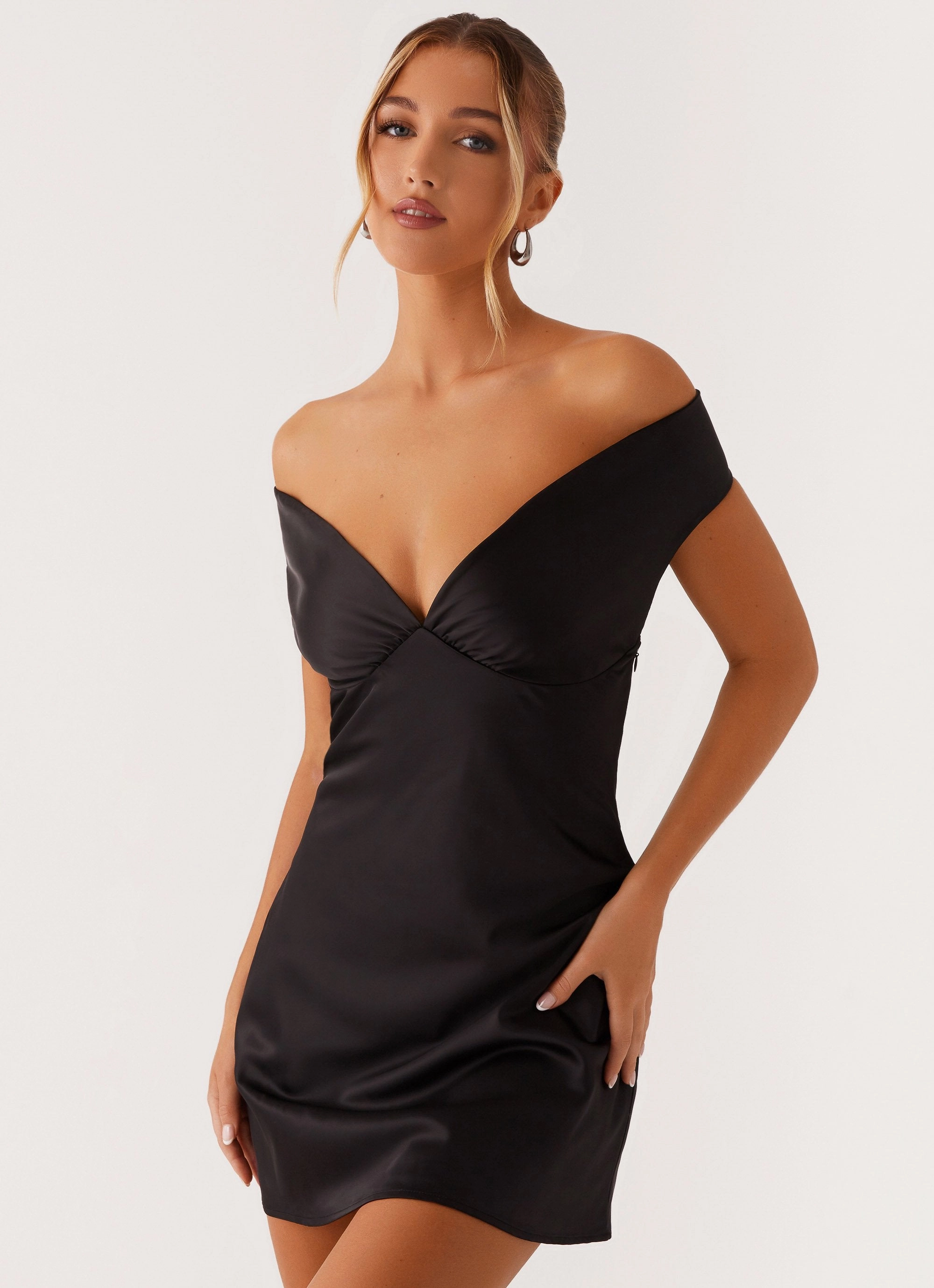 Jenner Mini Dress - Black Youthful Feel