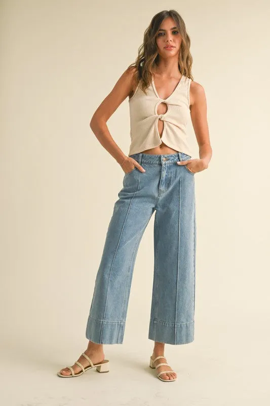 Active Performance Polished Look Jenny Wide Leg Jean