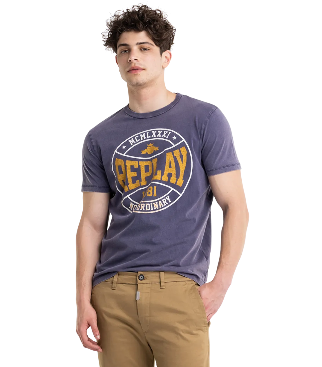 Jersey T-Shirt With College Print