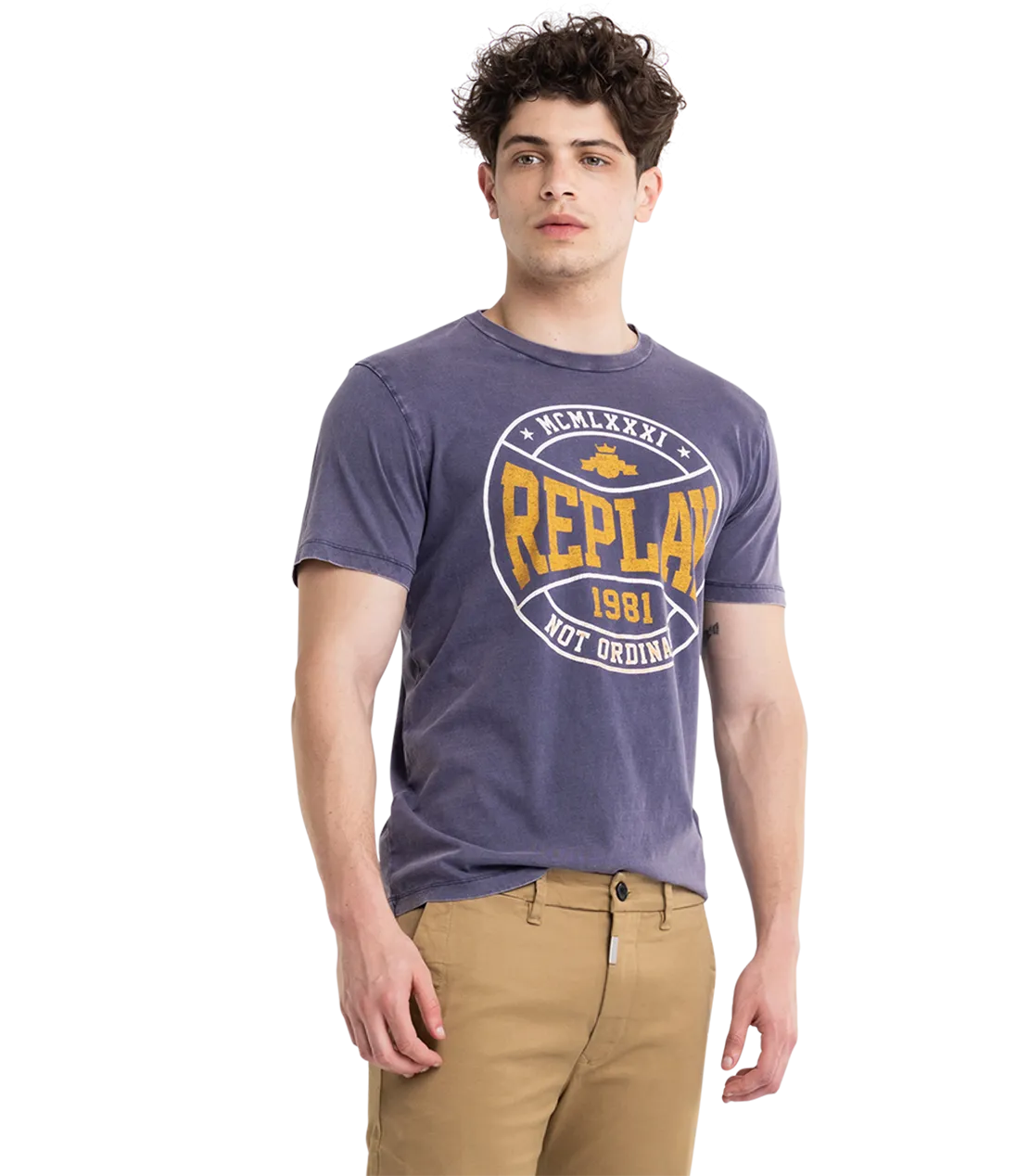 Jersey T-Shirt With College Print