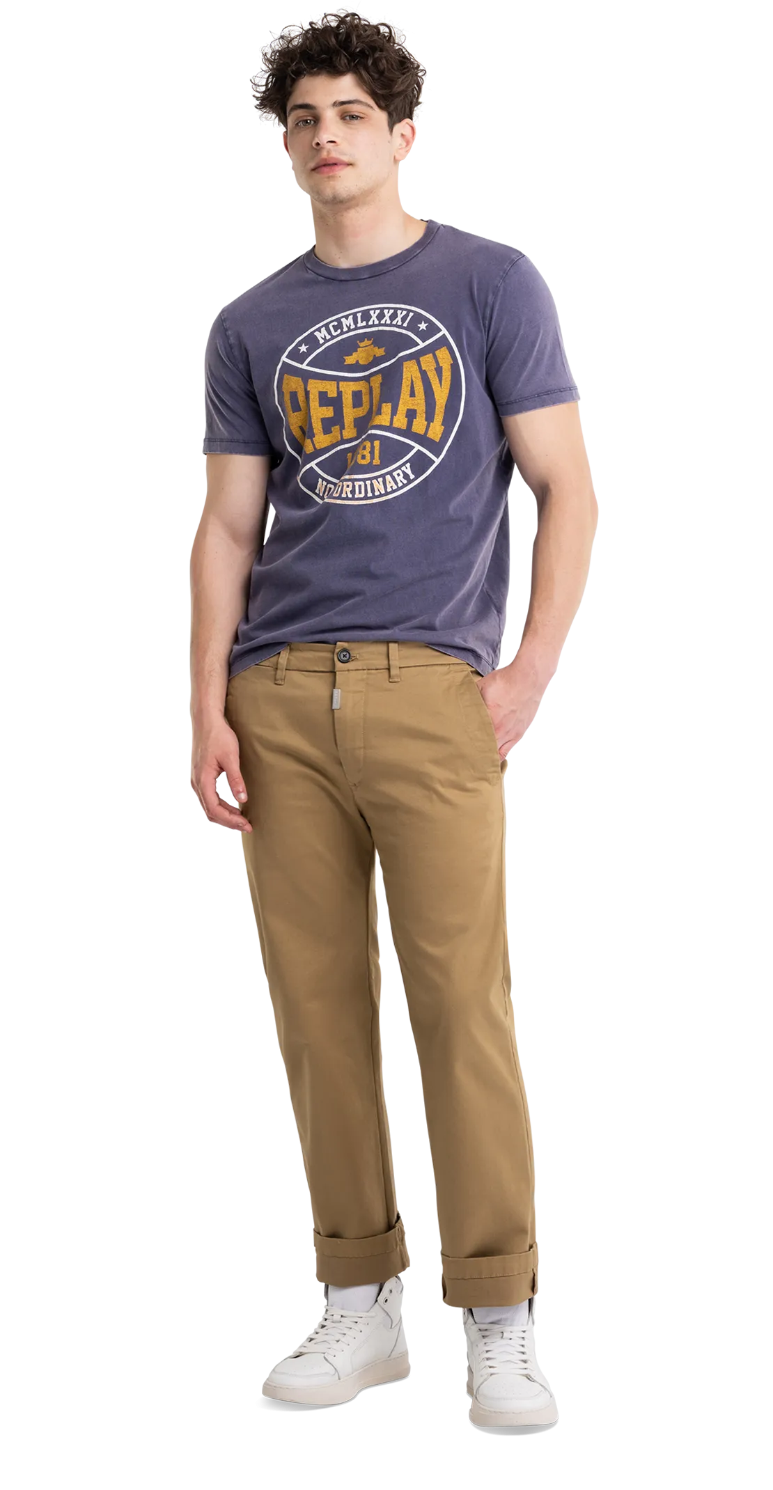 Jersey T-Shirt With College Print