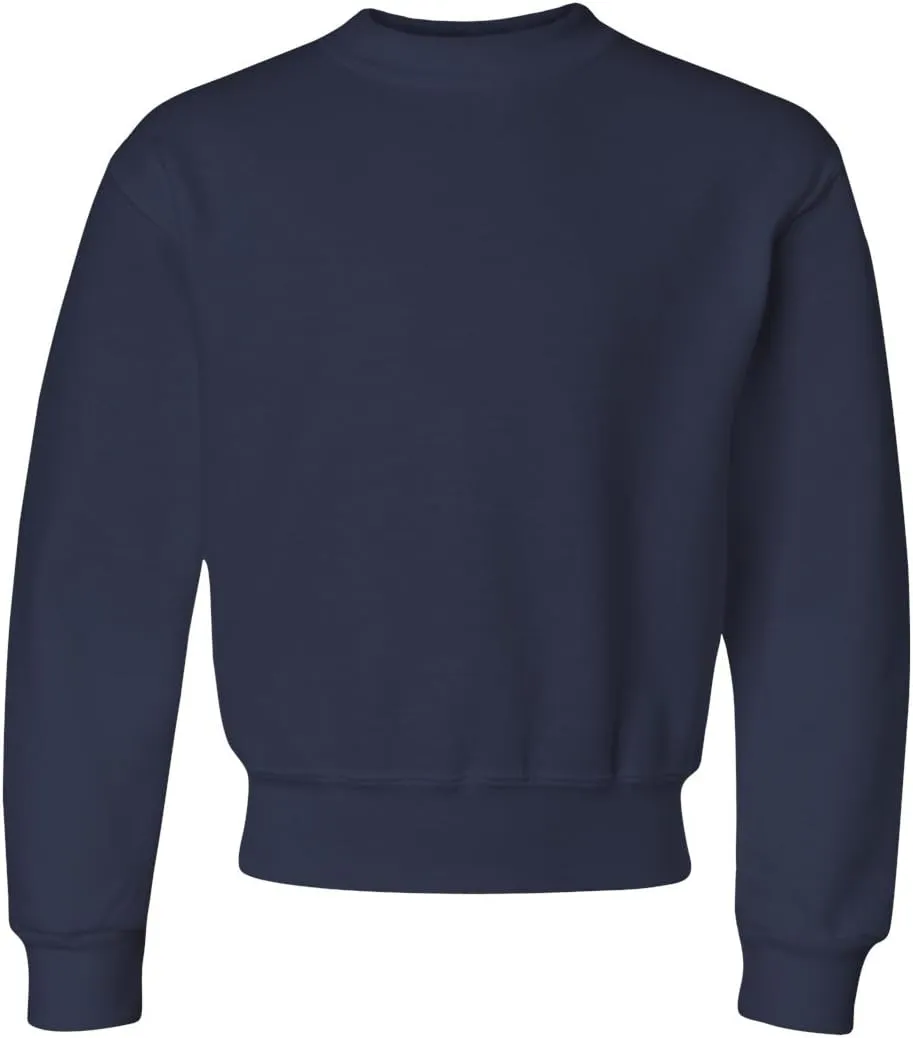 Jerzees boys Fleece Sweatshirts, Hoodies & Sweatpants Shirt, Sweatshirt - Navy, Large US