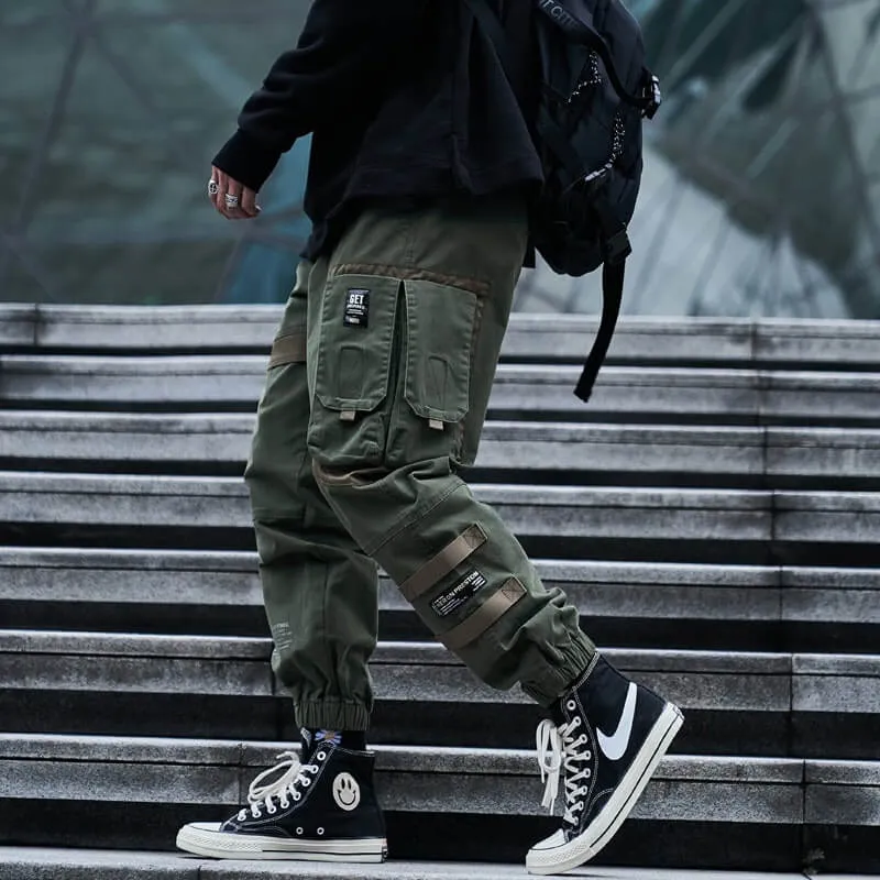 JH Green Cargo Pants tactical Japanese black Techwear