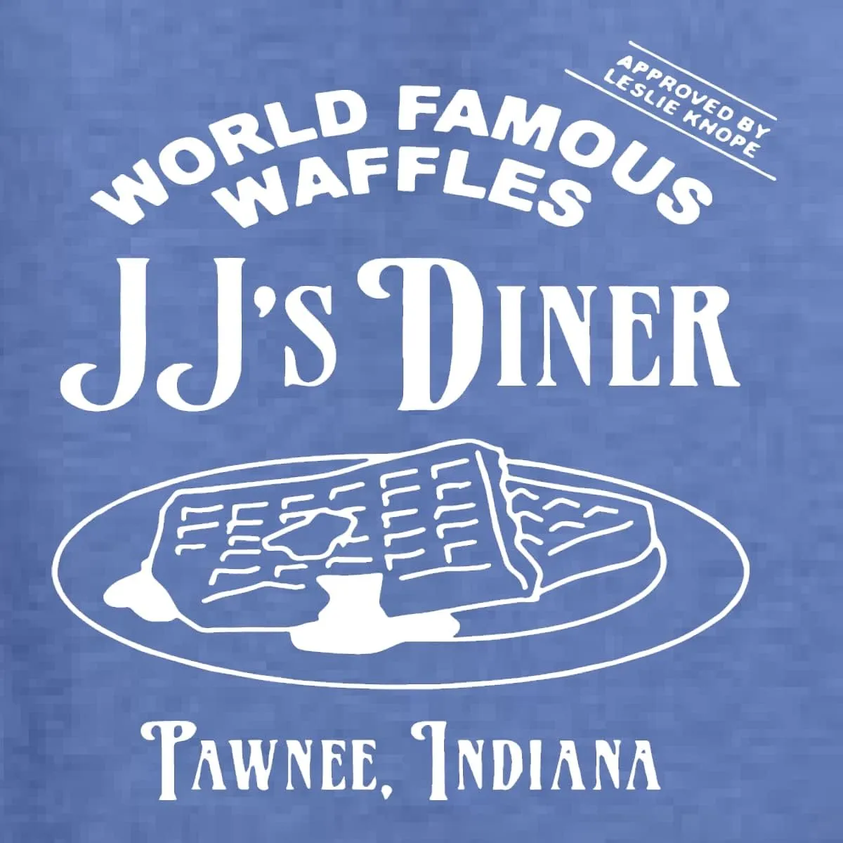JJ's Diner Indiana World Famous Waffles by Leslie Pop Culture Unisex Crewneck Graphic Sweatshirt