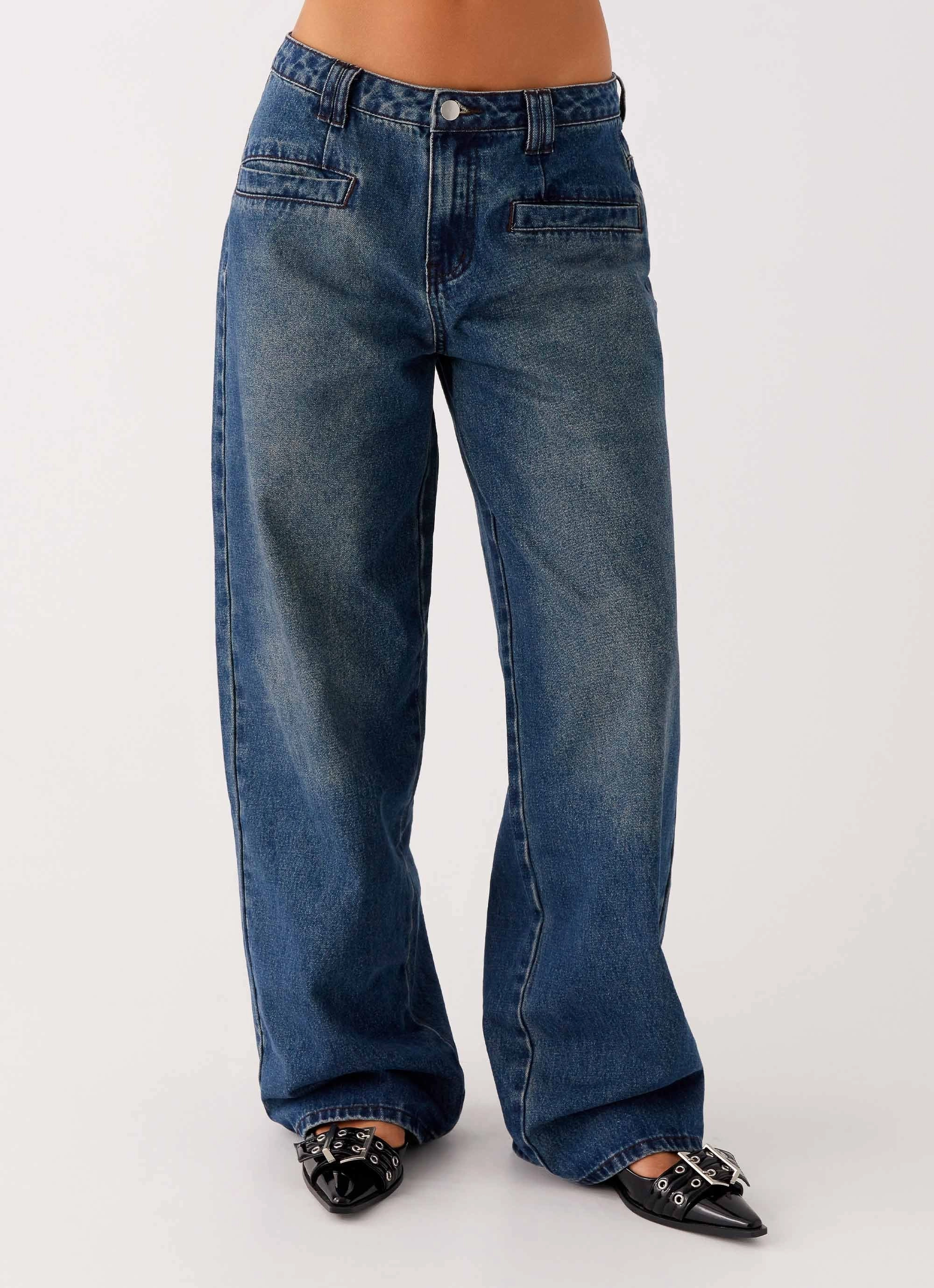 Comfortable Leg Joan Denim Jeans - Indigo