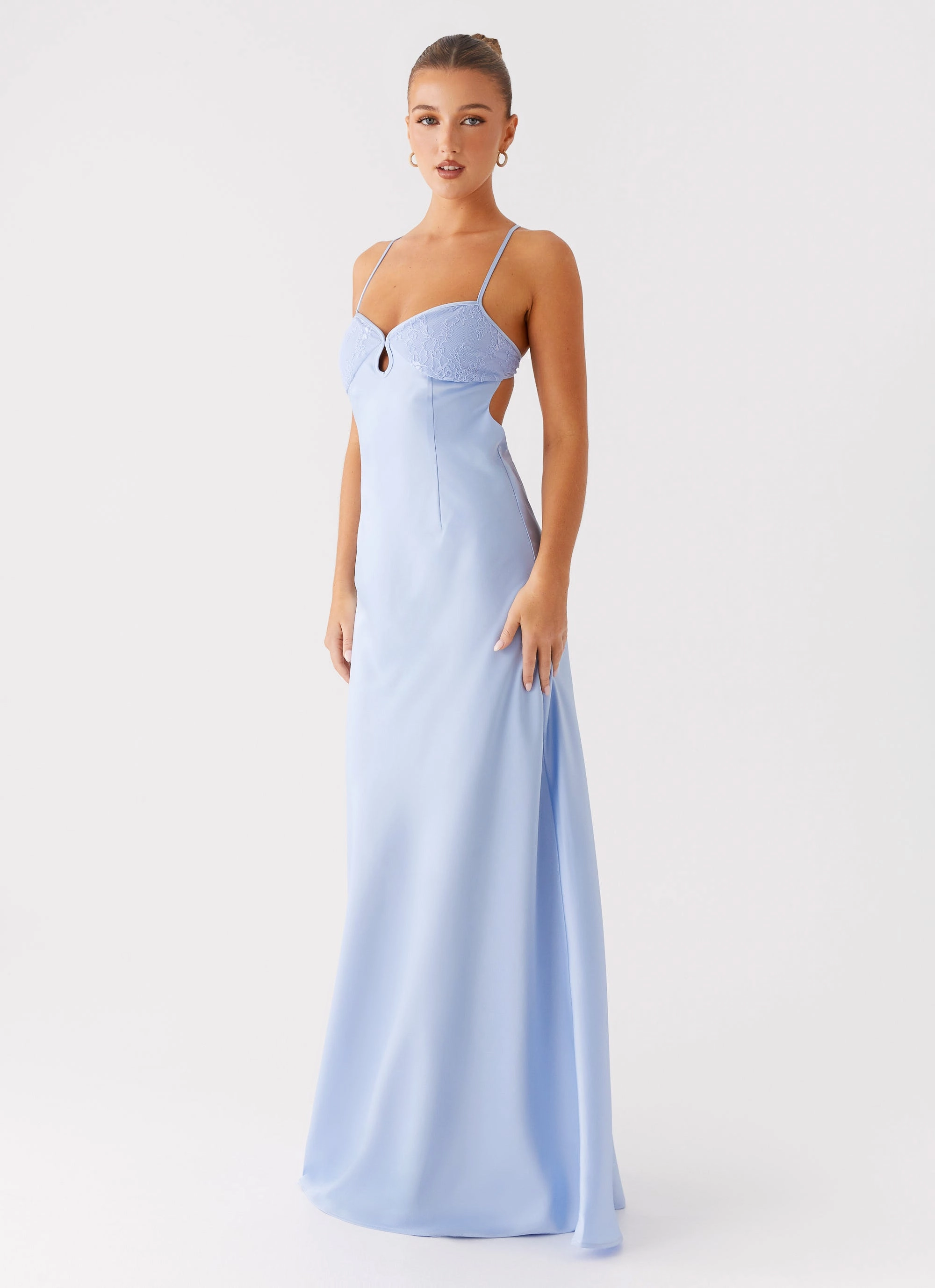 Joanie Maxi Dress - Blue Spring Garden