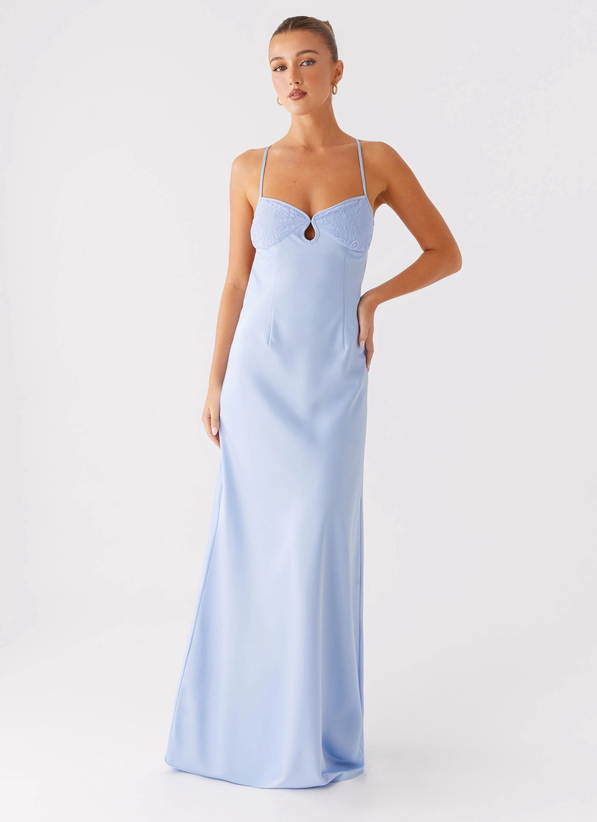 Natural Tones Joanie Maxi Dress - Blue