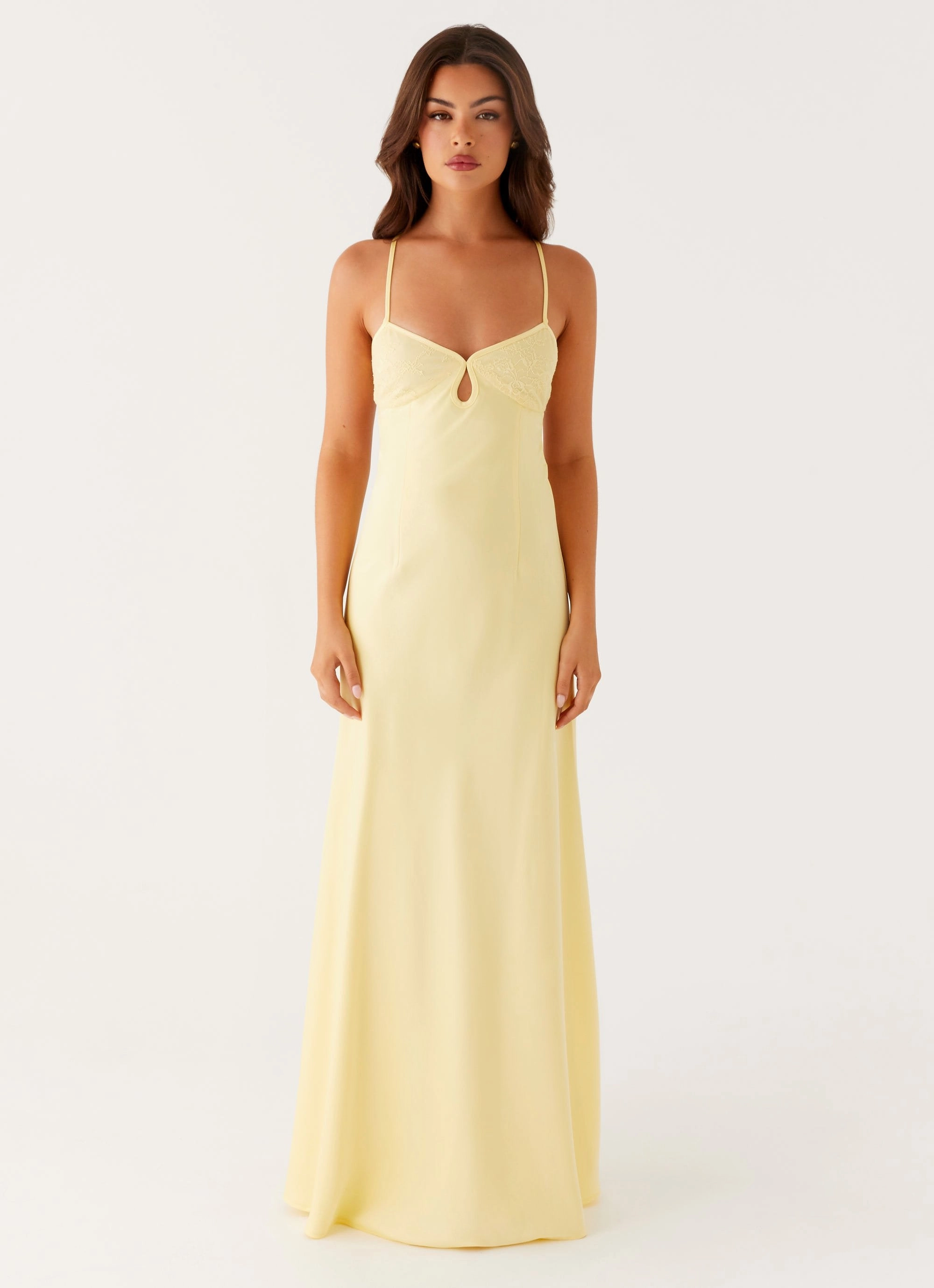 Joanie Maxi Dress - Yellow Charming Fit