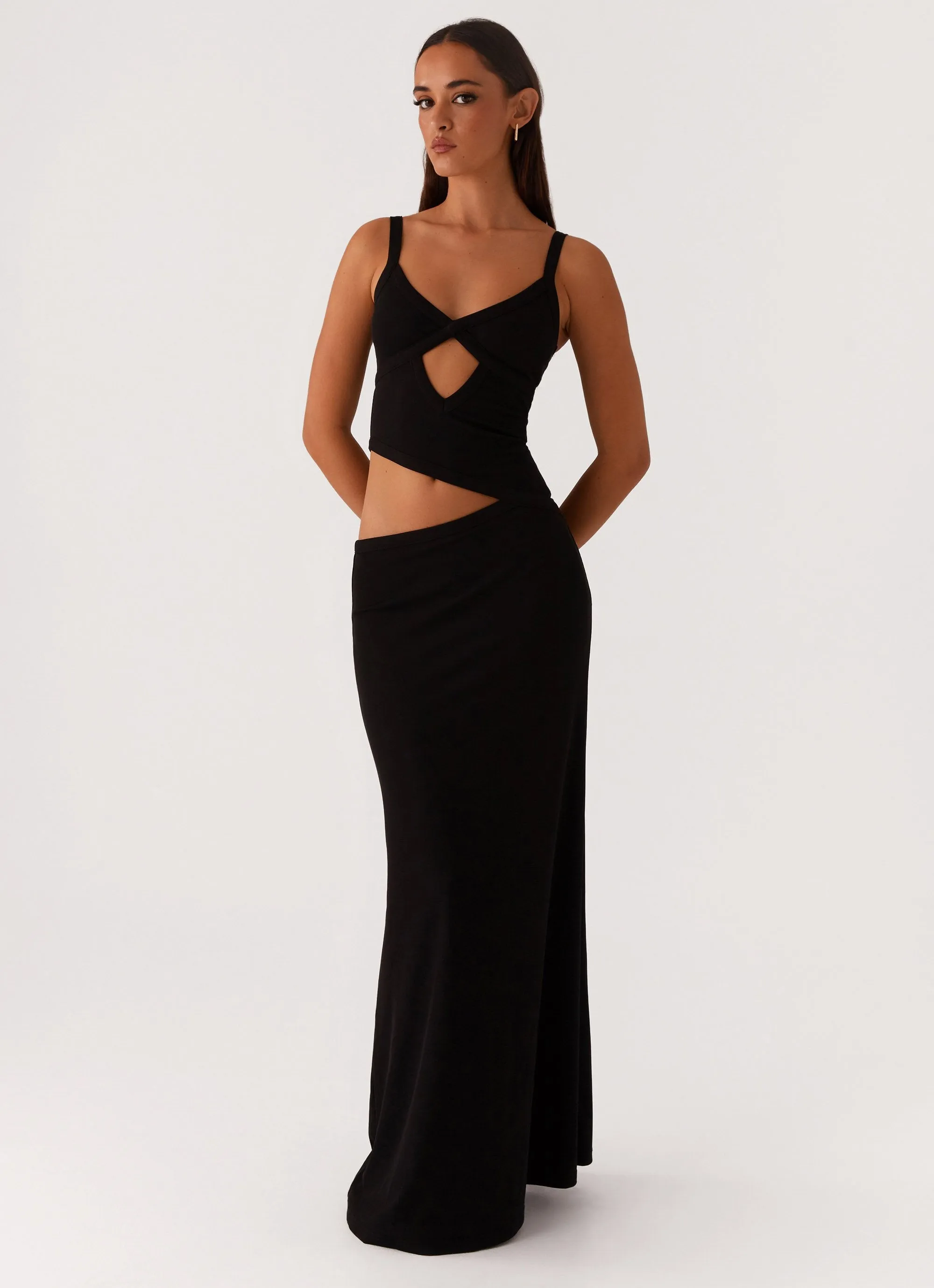 Jocelyn Maxi Dress - Black Clean Touch