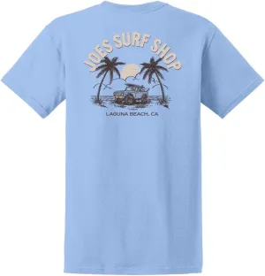 JOES SURF SHOP Men's Early Bird Logo Heavyweight Tees in Regular, Big and Tall