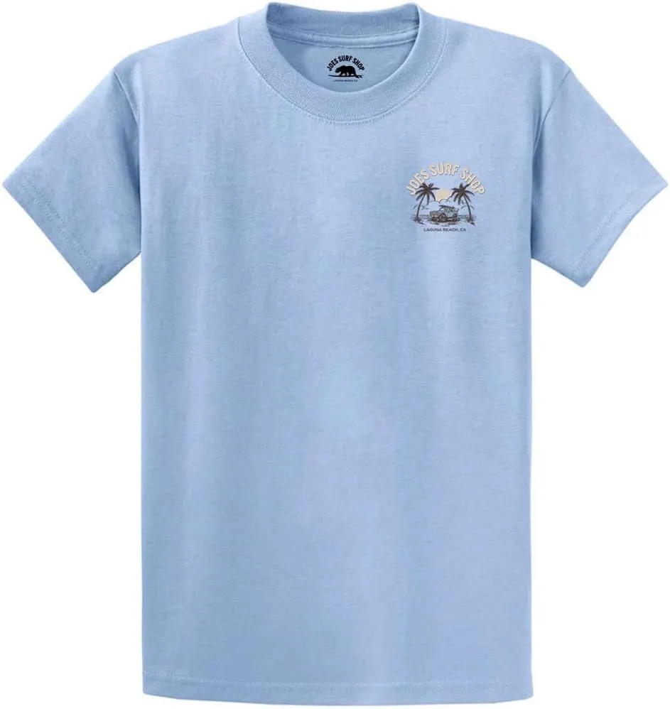 JOES SURF SHOP Men's Early Bird Logo Heavyweight Tees in Regular, Big and Tall
