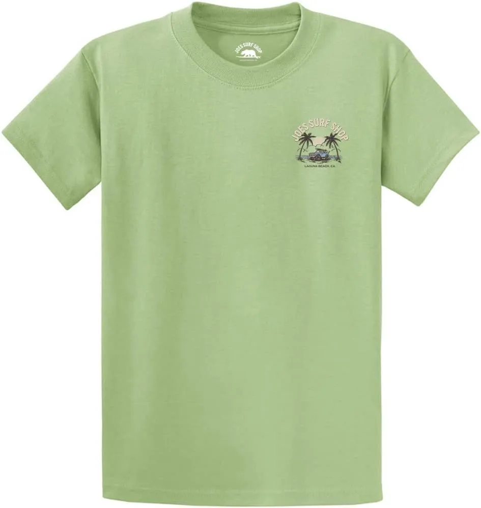 JOES SURF SHOP Men's Early Bird Logo Heavyweight Tees in Regular, Big and Tall