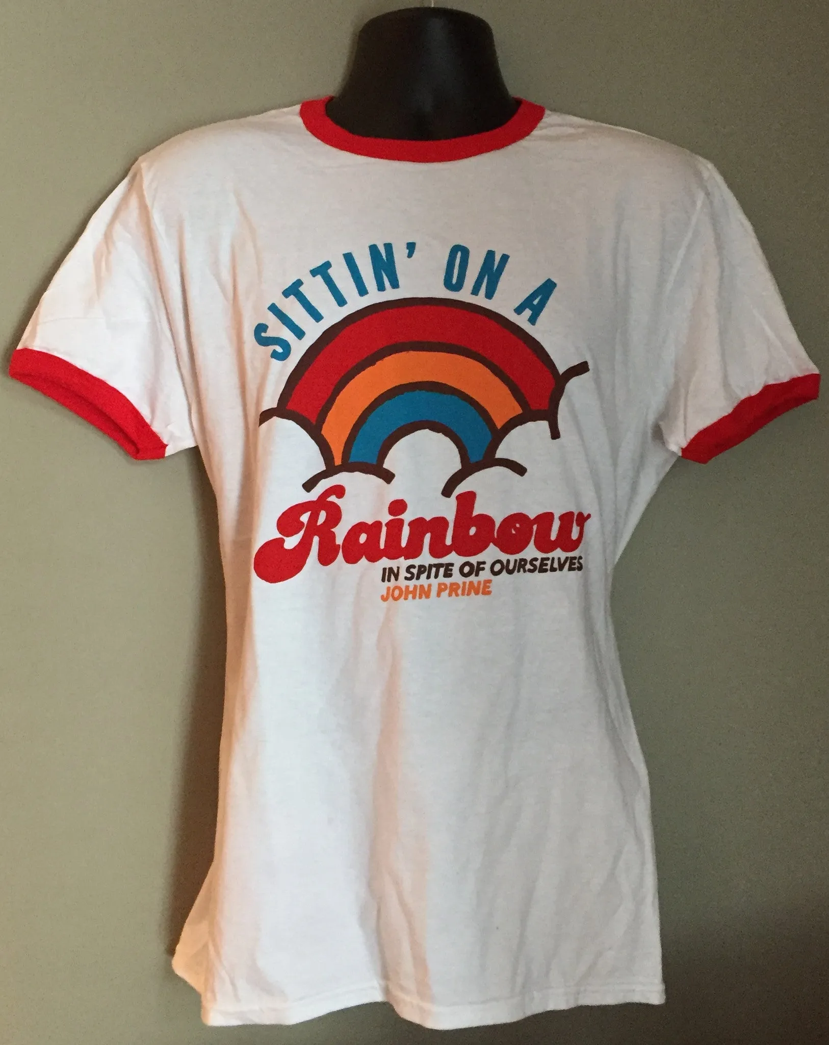 John Prine "Sittin' On A Rainbow" T-Shirt - OH BOY RECORDS