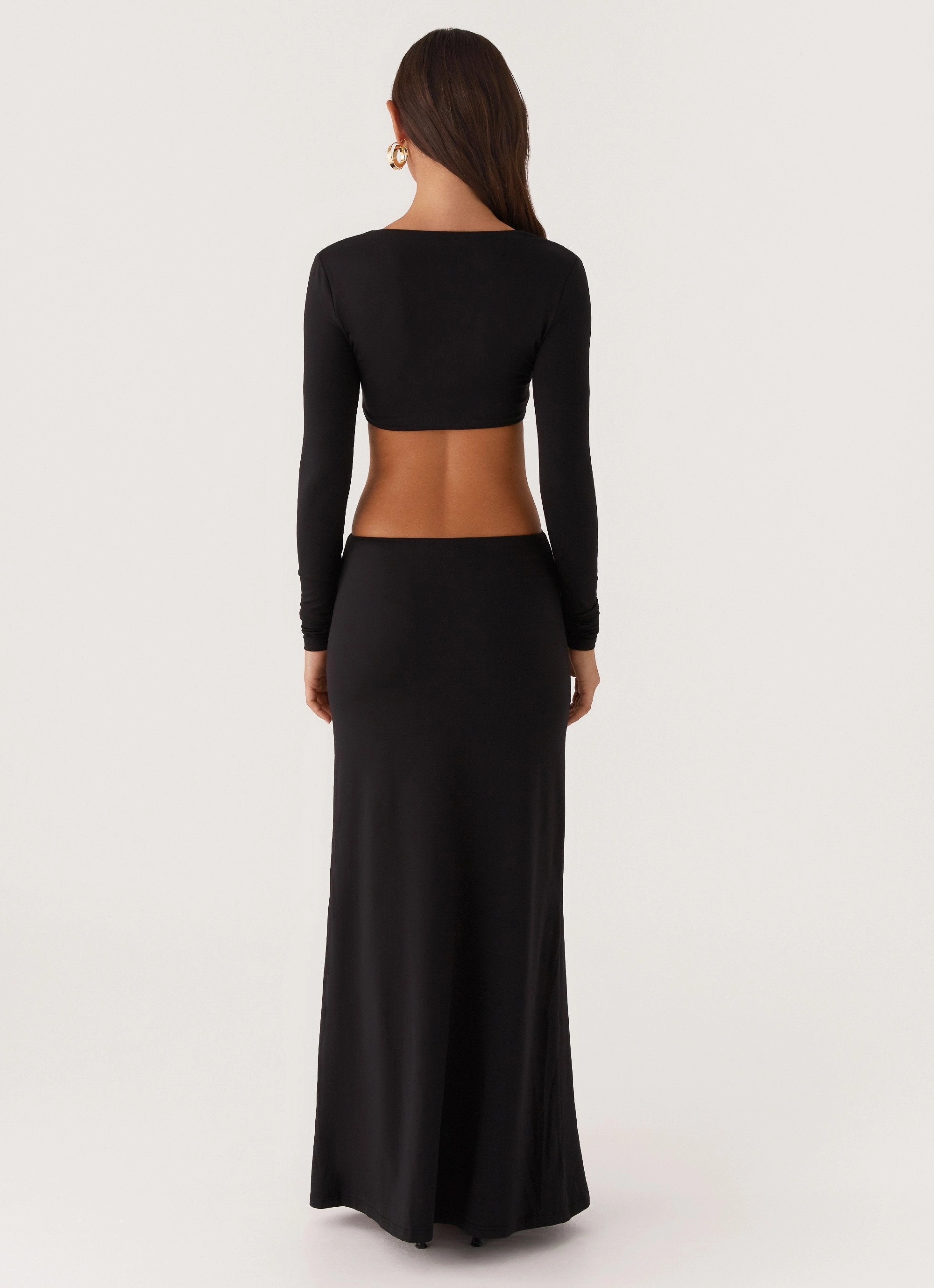 Jourdan Maxi Dress - Black Casual Chic Wear