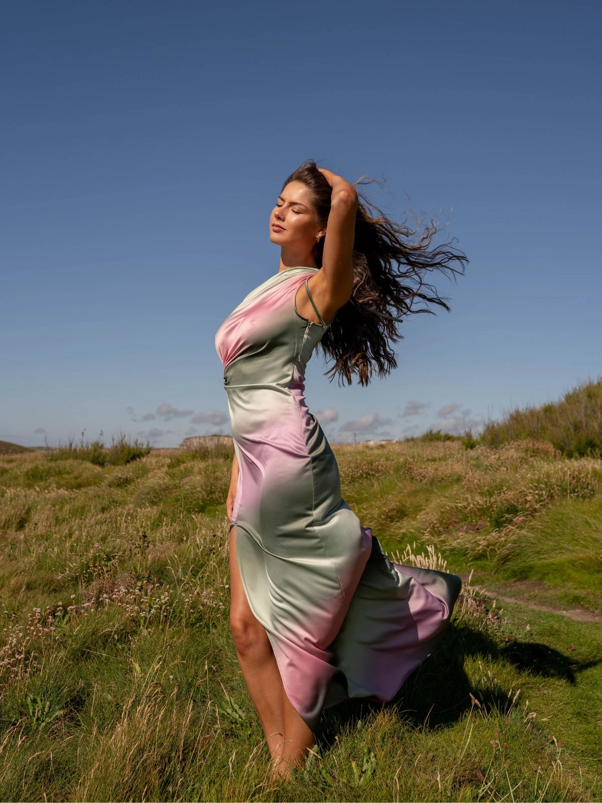 Gentle Aesthetic Jovie Cut Out Maxi Dress / Ombre