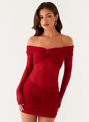 Jules Mini Dress - Raspberry All Fit High-Fashion