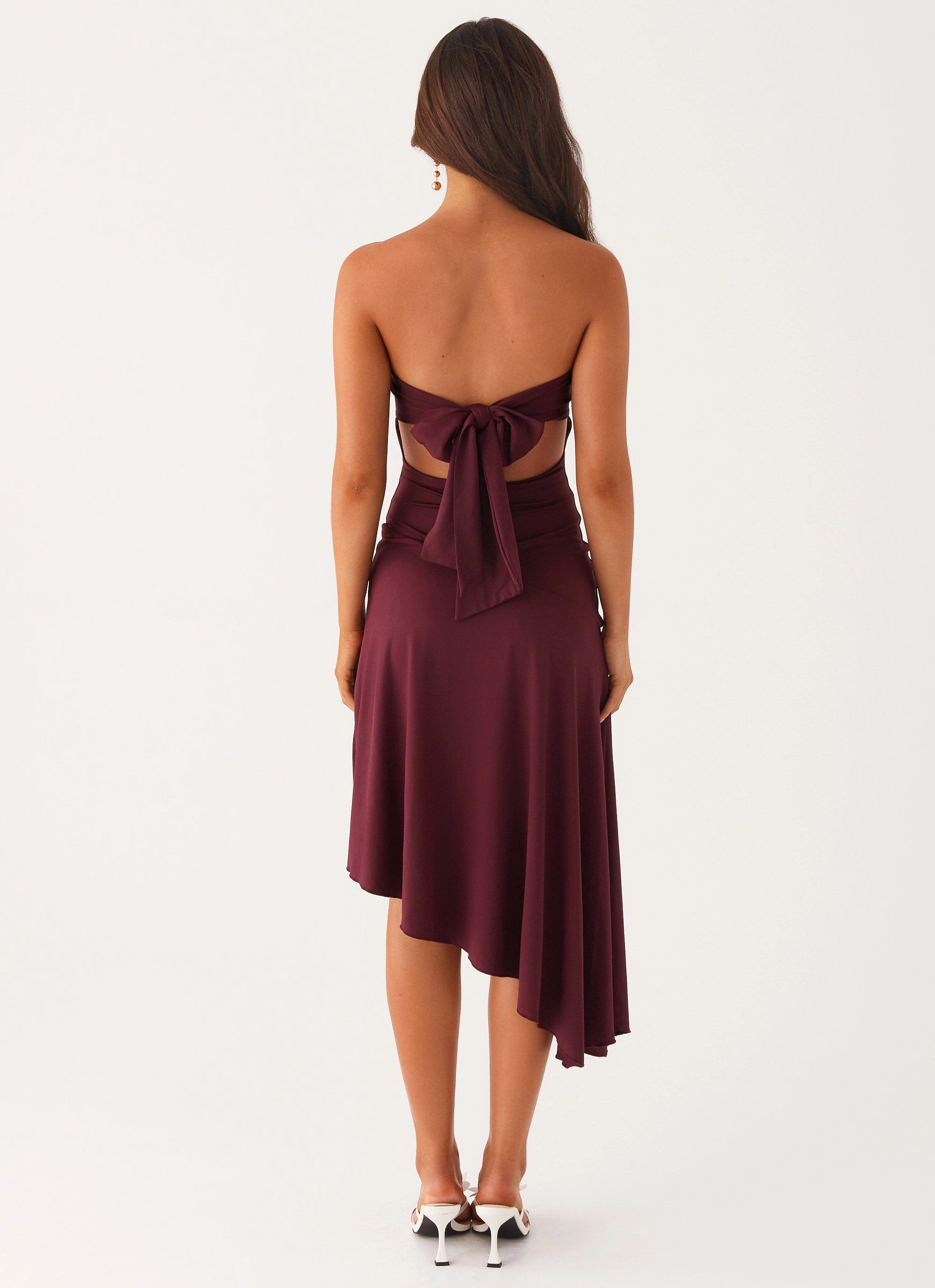 Juliana Midi Dress - Mulberry Flawless Waistband Fit Seasonal Must-Have