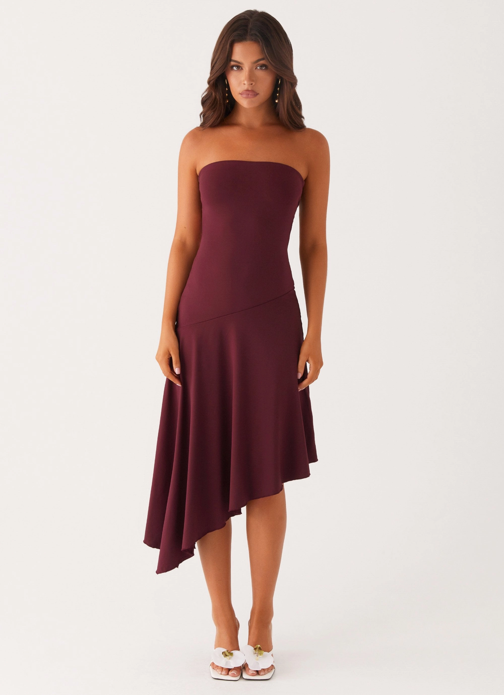 Smooth Shape Juliana Midi Dress - Mulberry