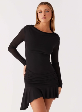 Juliana Mini Dress - Black Fast Chic