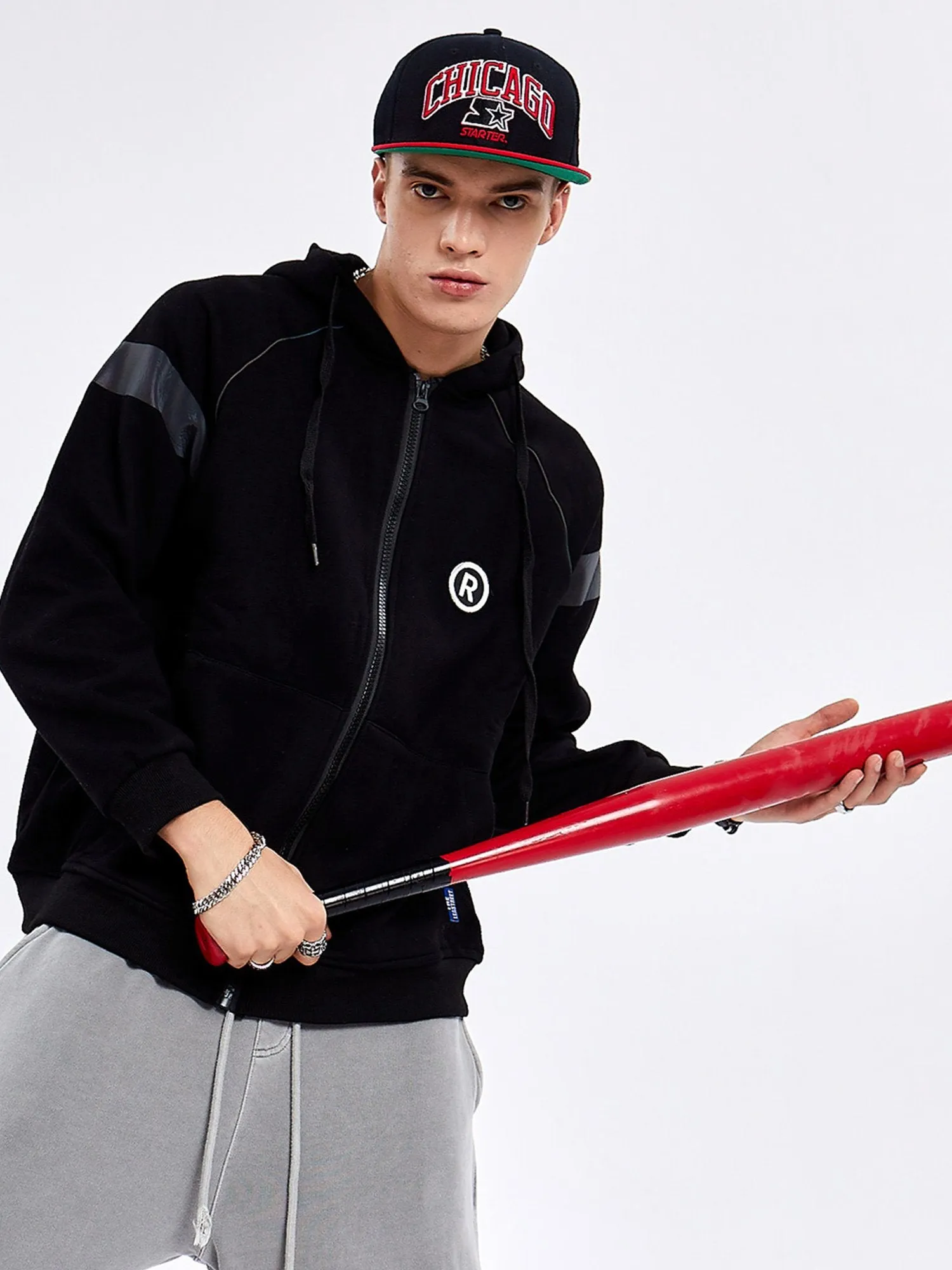 JUSTNOTAG Plain Cotton Zip-Up Hoodies