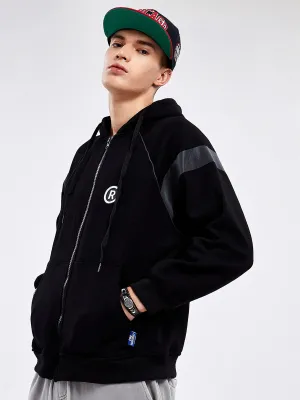 JUSTNOTAG Plain Cotton Zip-Up Hoodies