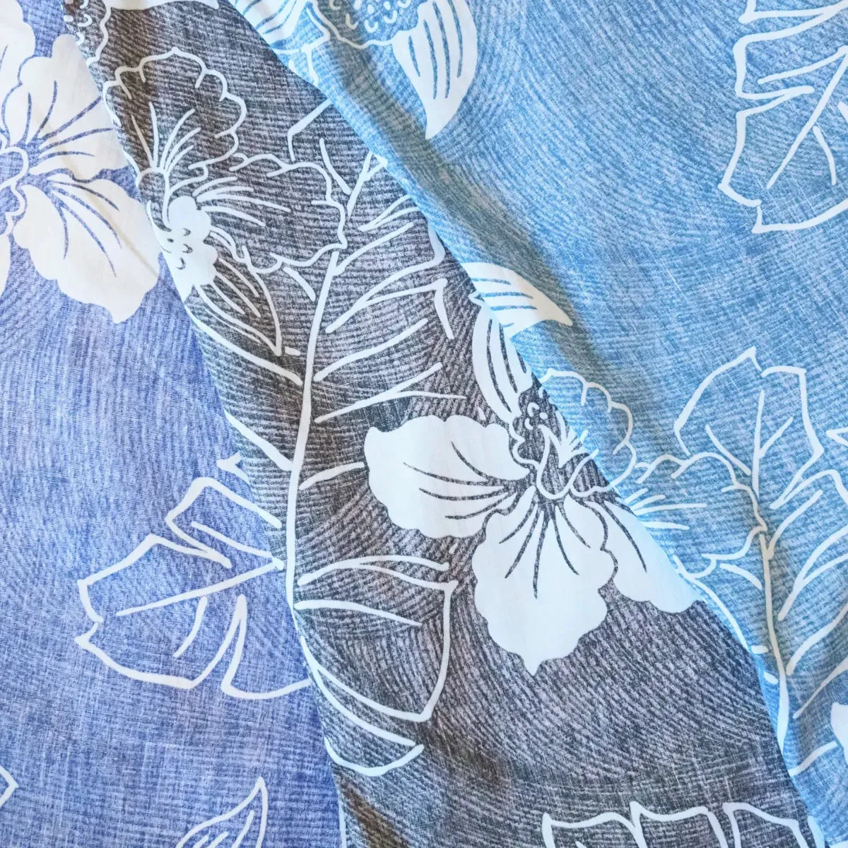 ka'anapali black REVERSE print hawaiian cotton shirt