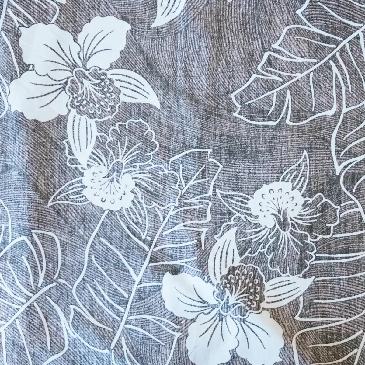 ka'anapali black REVERSE print hawaiian cotton shirt