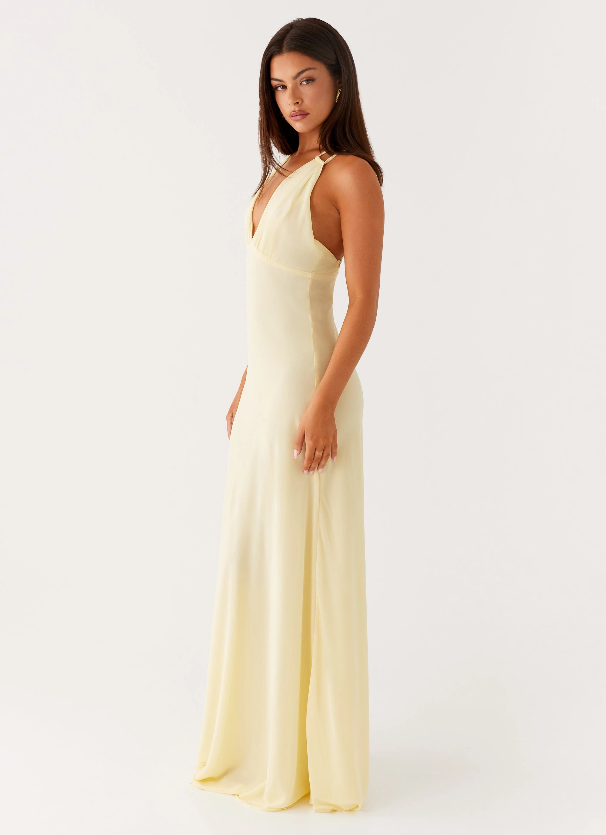 Cozy and Comfortable Morning Glow Kacia Maxi Dress - Lemon