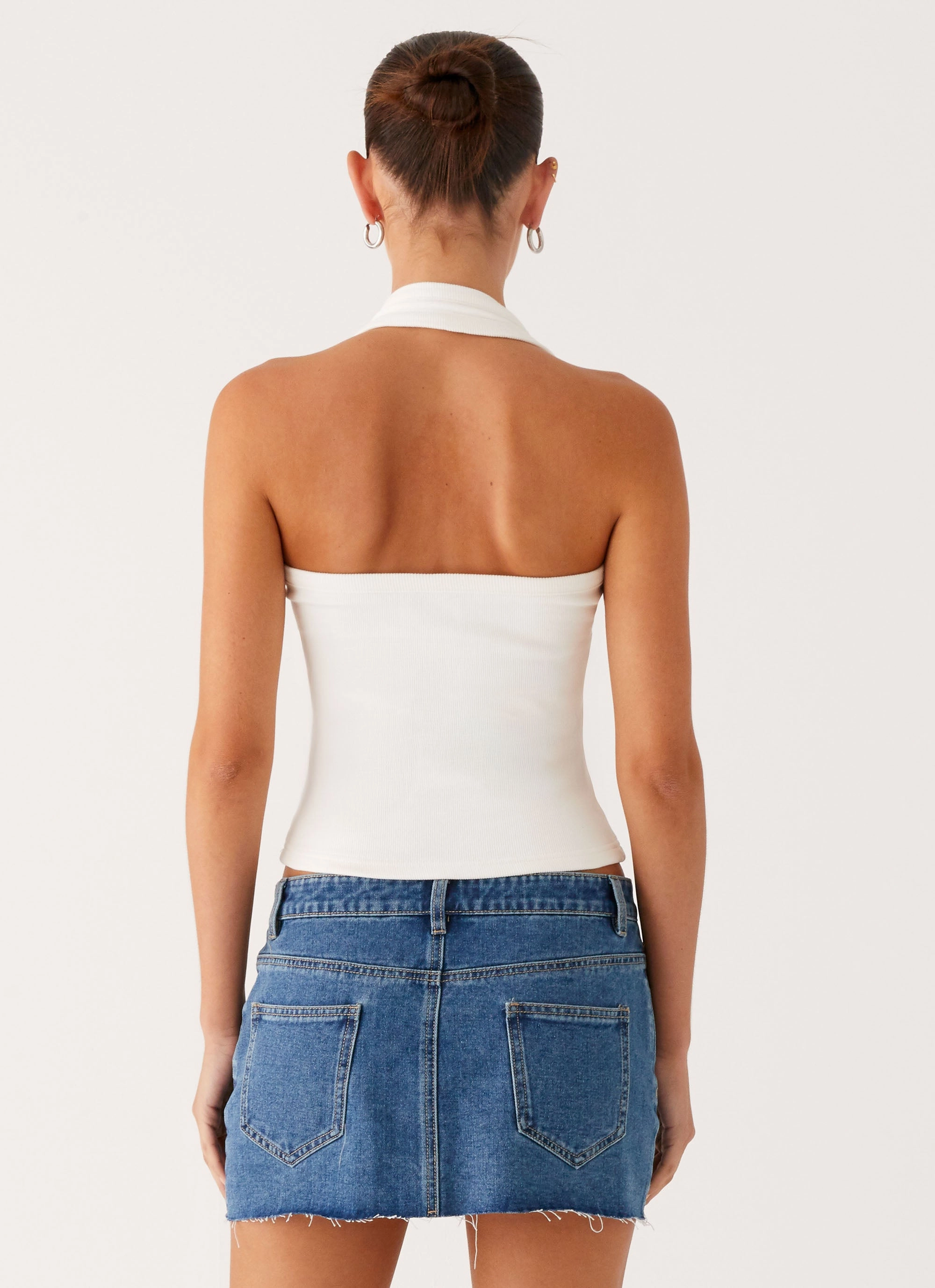 Kamen Low Rise Mini Skirt - Indigo Denim Light Fit