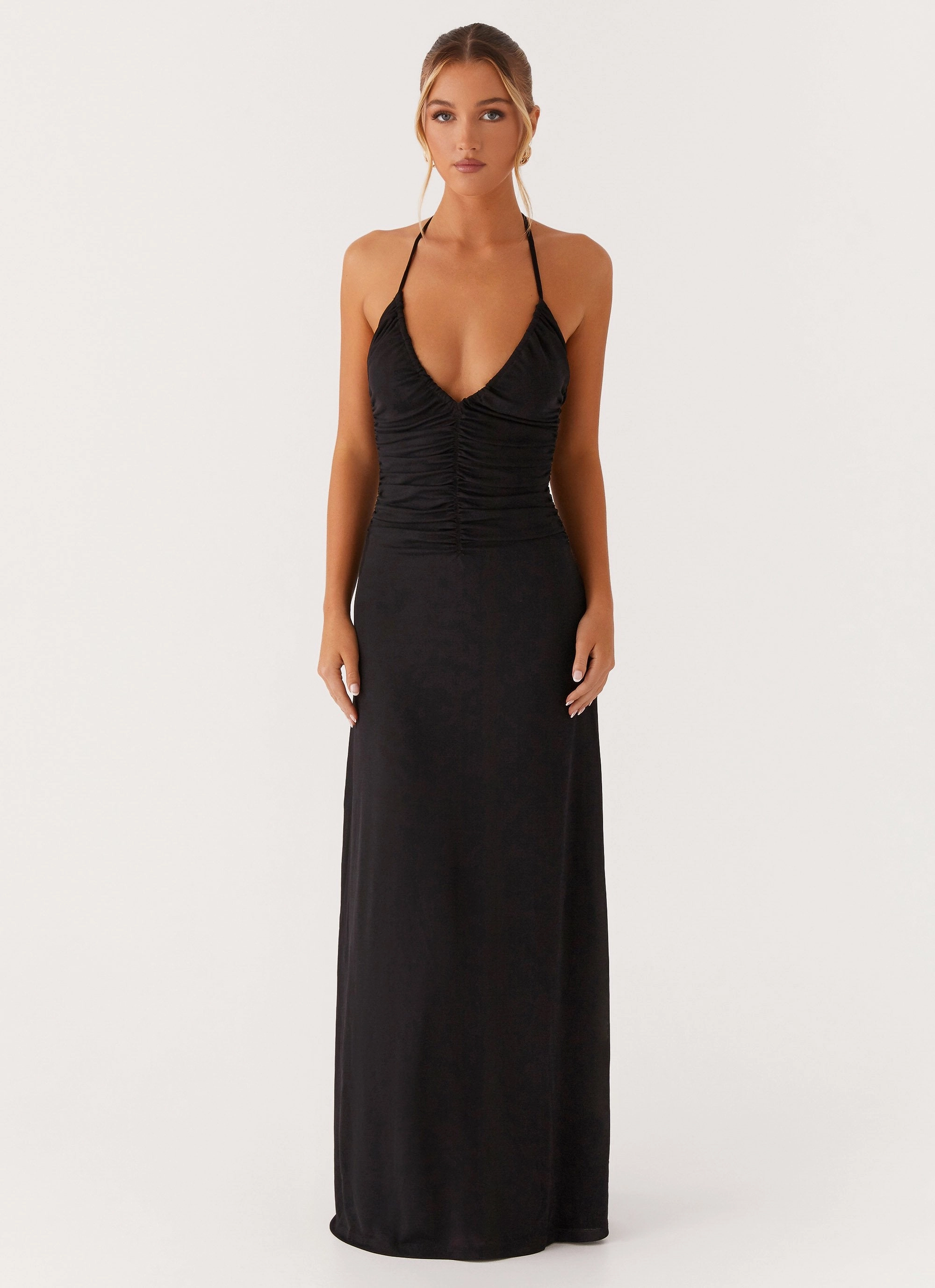 Kansas Maxi Dress - Black Comfortable Look