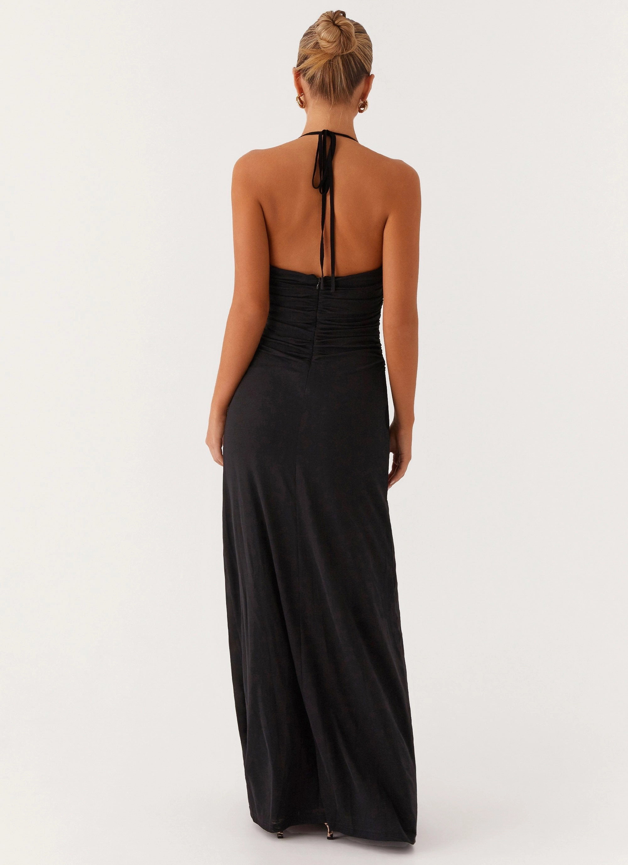 Silk Flow Simple Profile Kansas Maxi Dress - Black