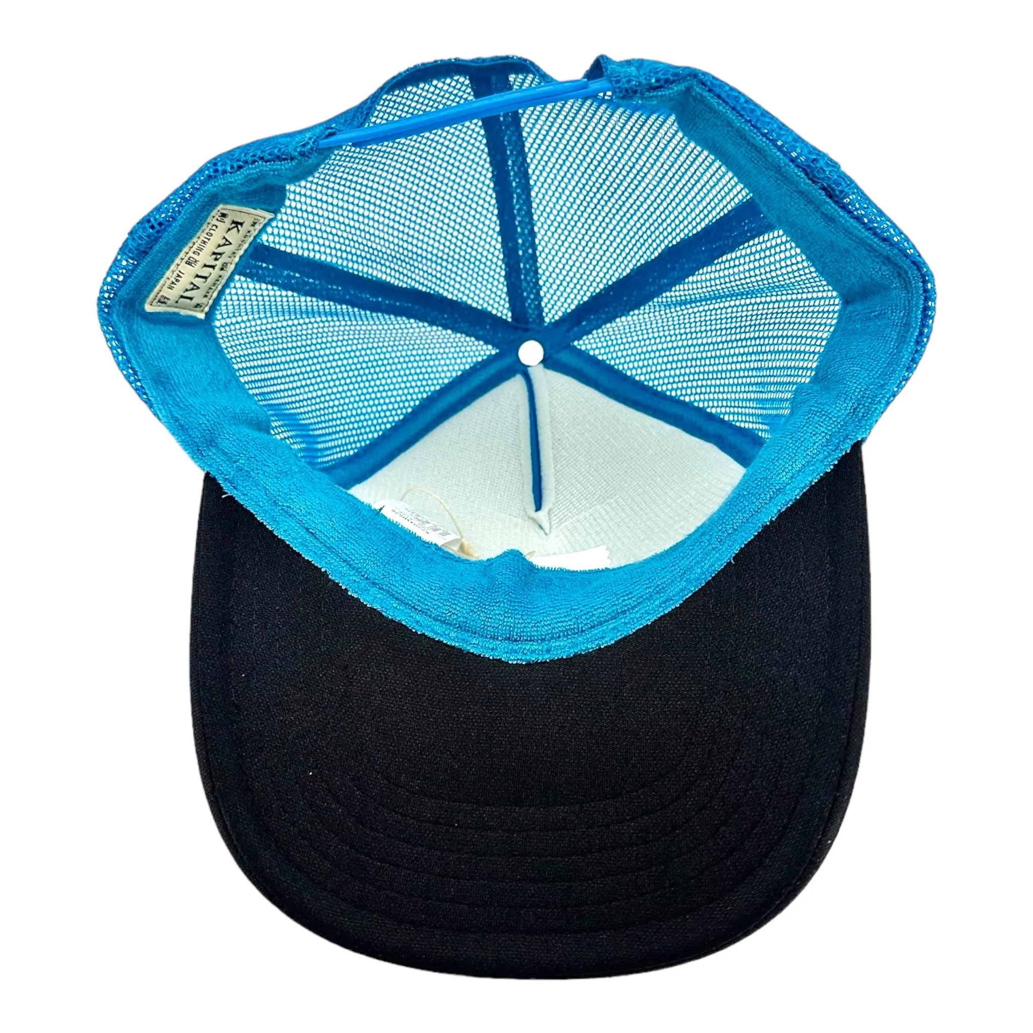 Kapital Denim Men Love Cats Trucker Hat Black Blue