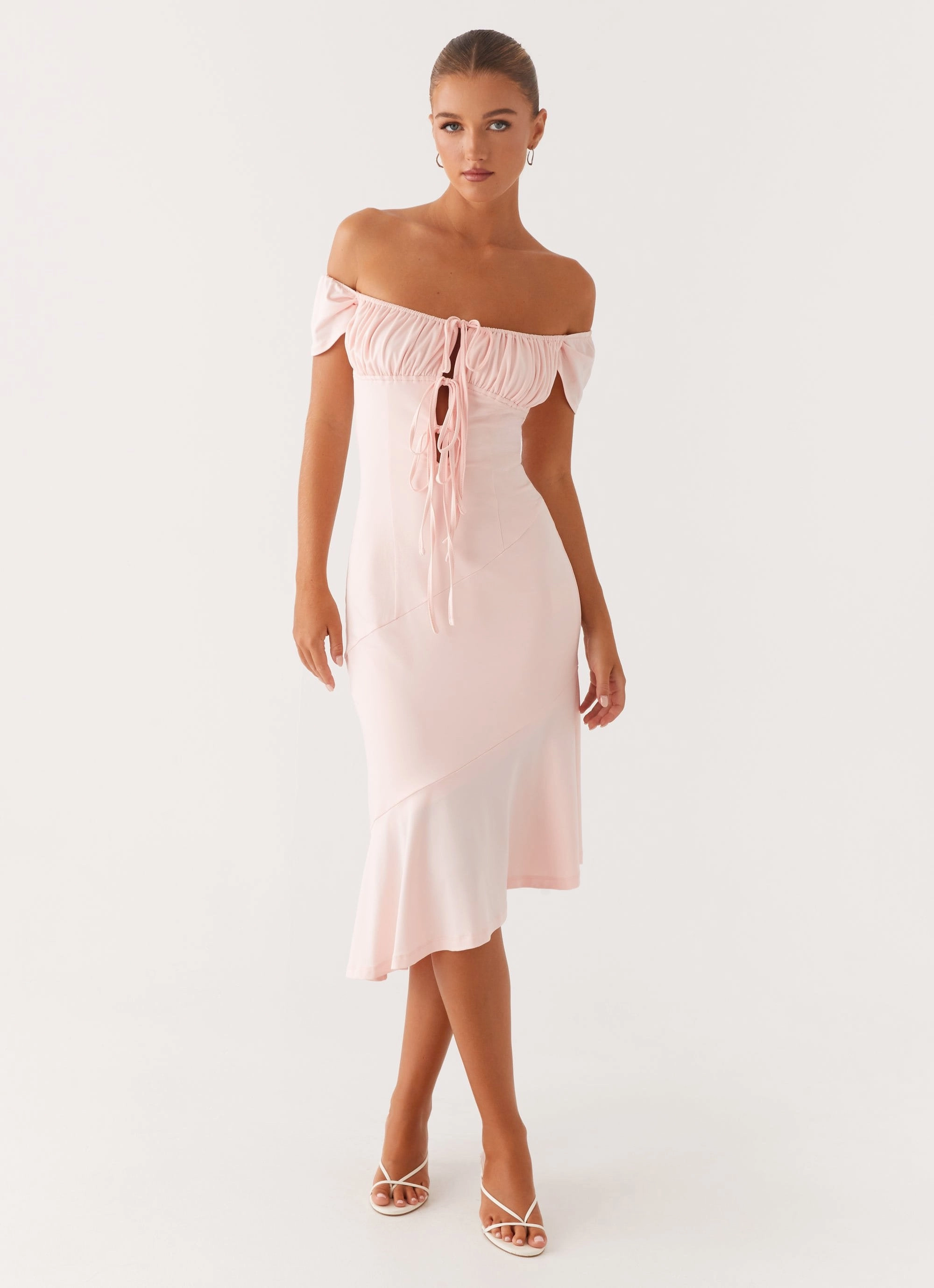 Open Design Comfortable outdoor wear Katherine Midi Dress - Pink