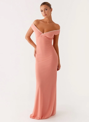 Katiya Maxi Dress - Peach museum visit Birthday-Celebration