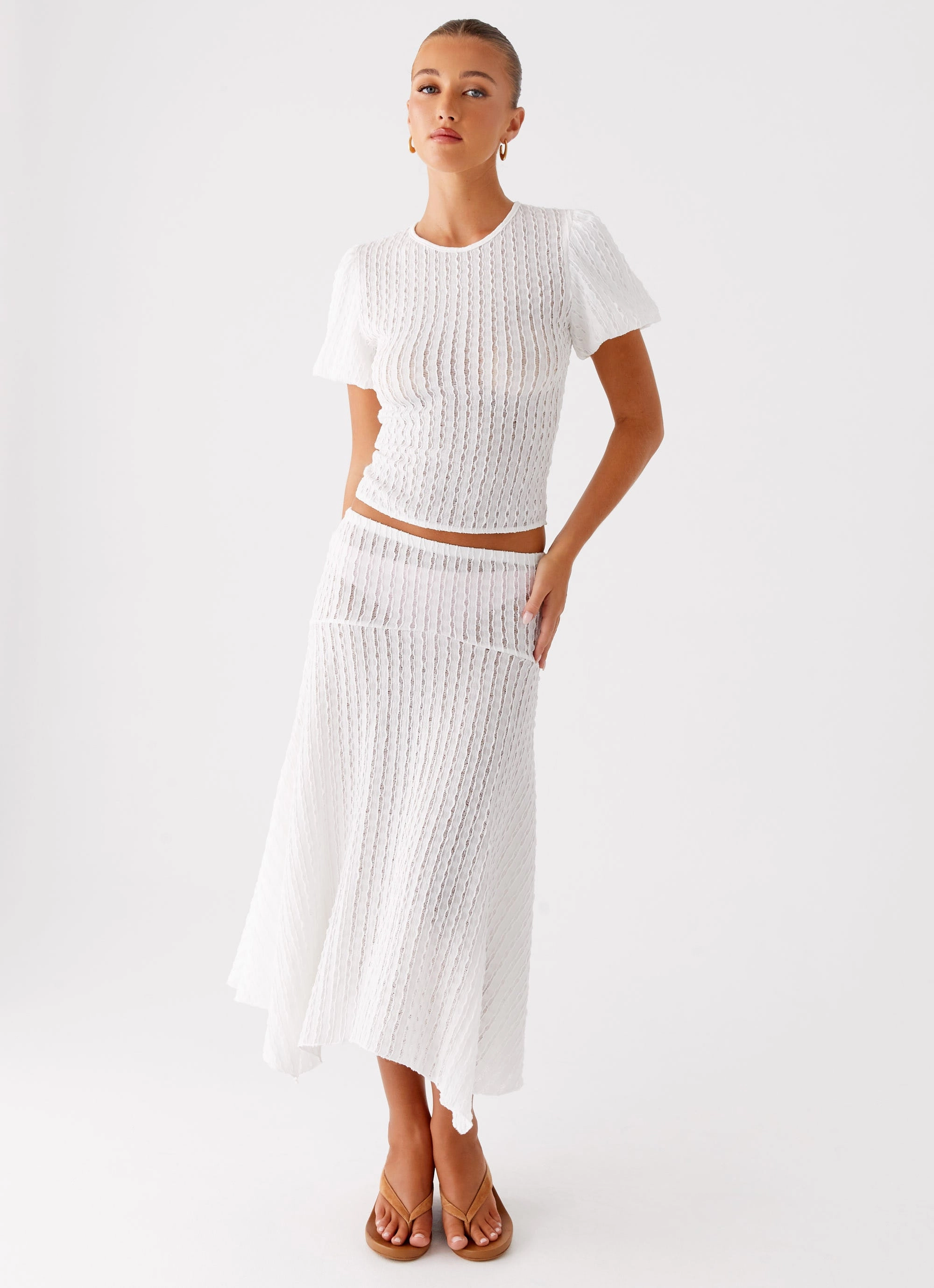 Katta Midi Skirt - Ivory Soft Performance