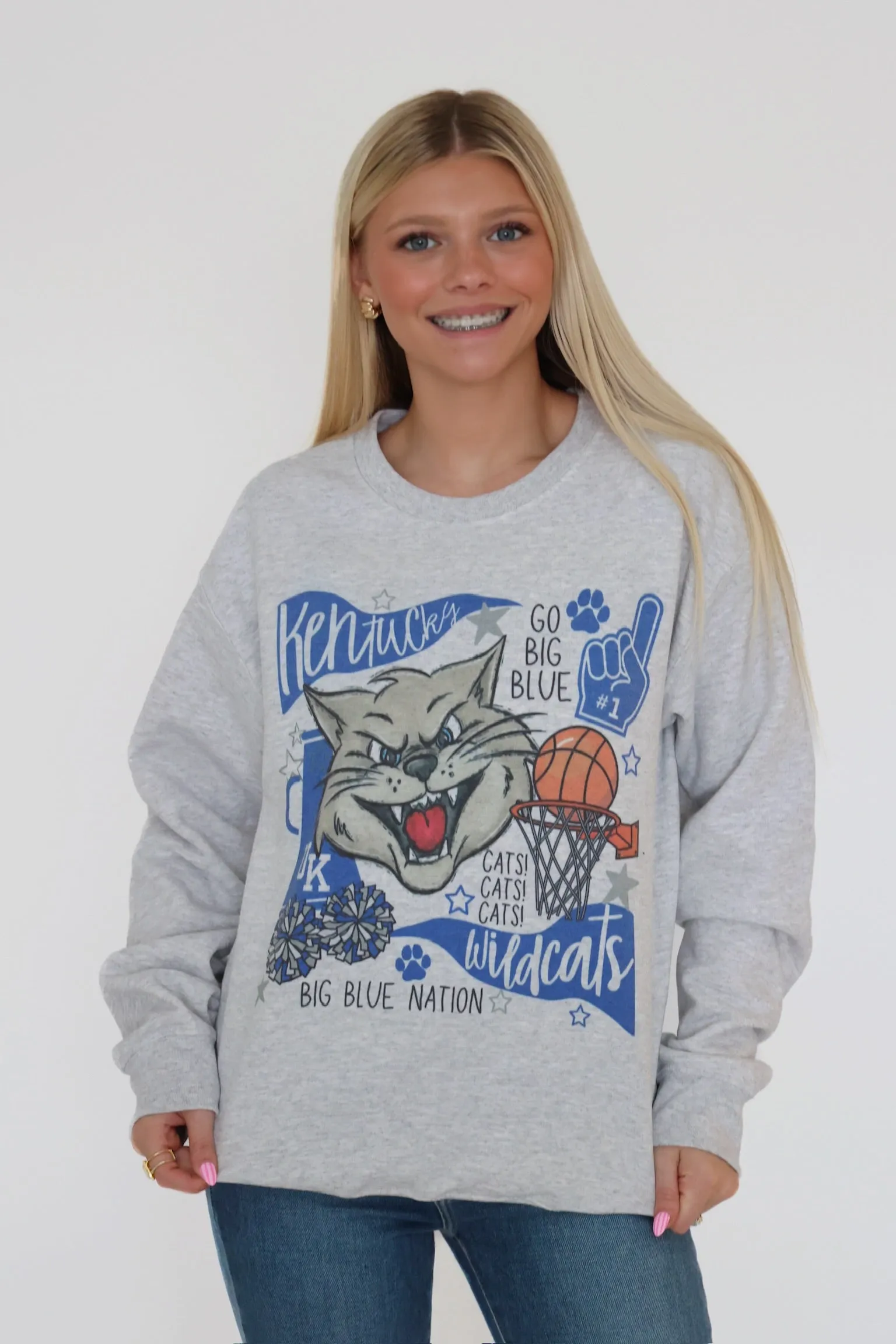 Kentucky Basketball Sweatshirt Flexible Material