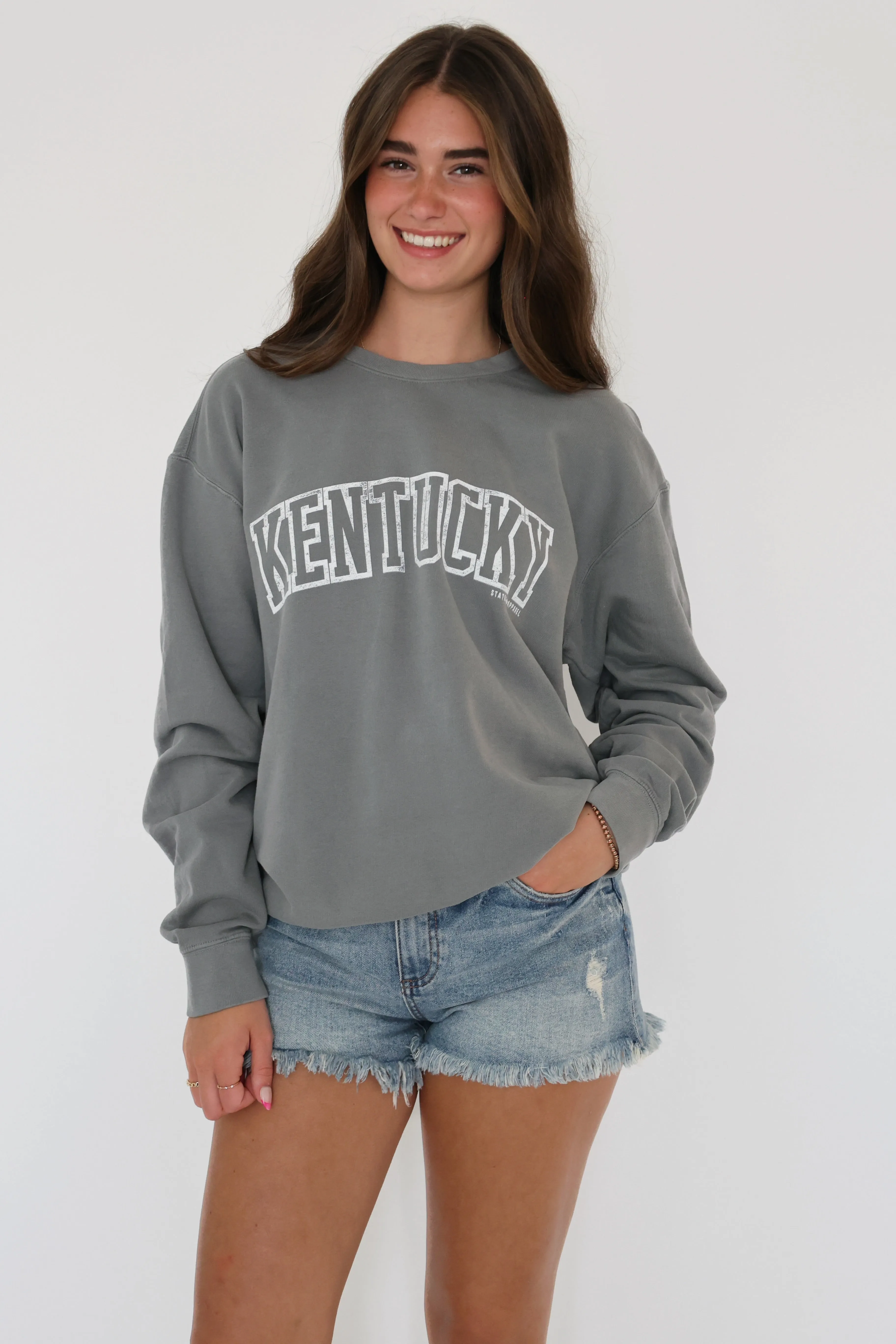 Kentucky Color Sweatshirt- Grey Thermal Insulation