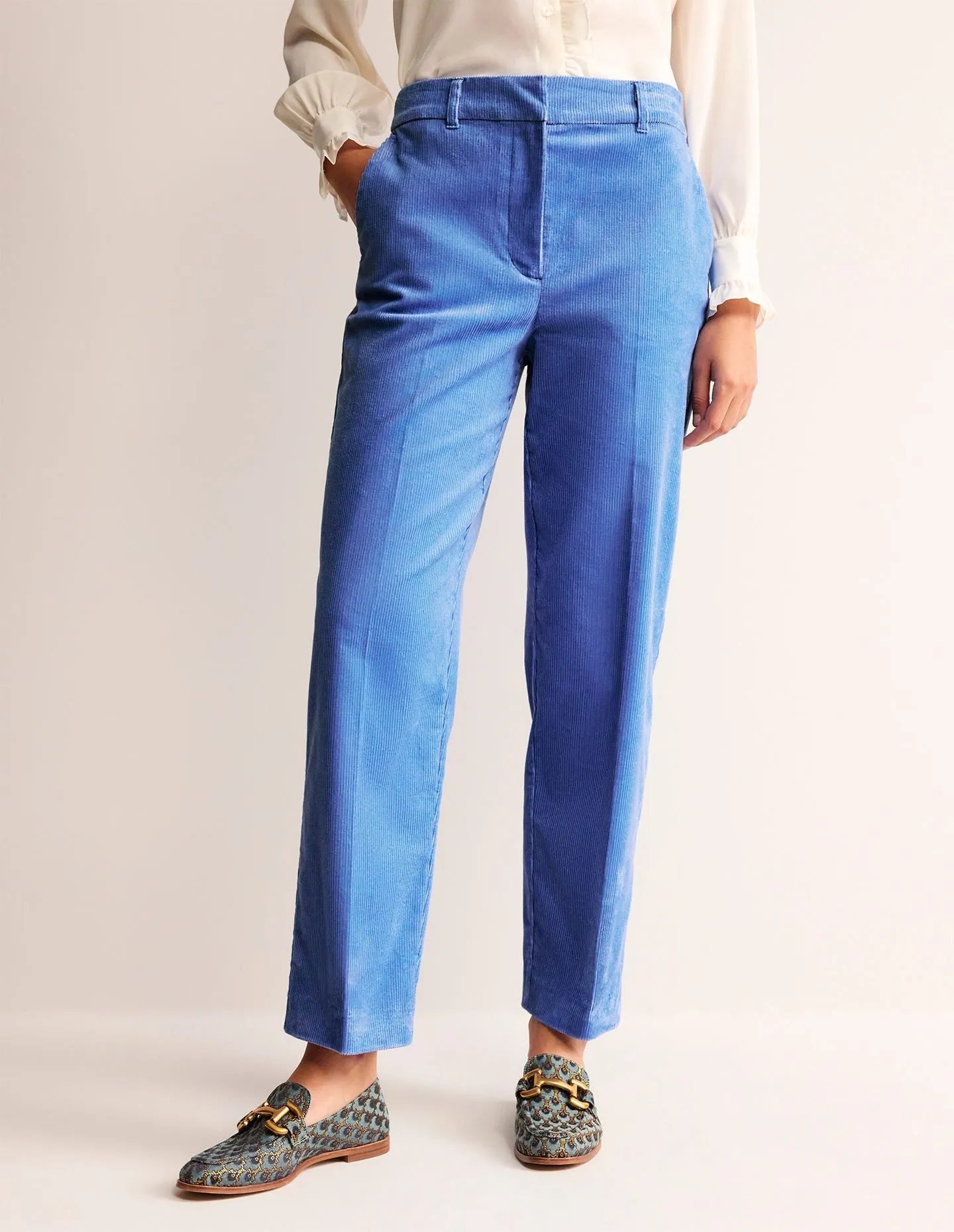 Kew Cord Trousers-Marina