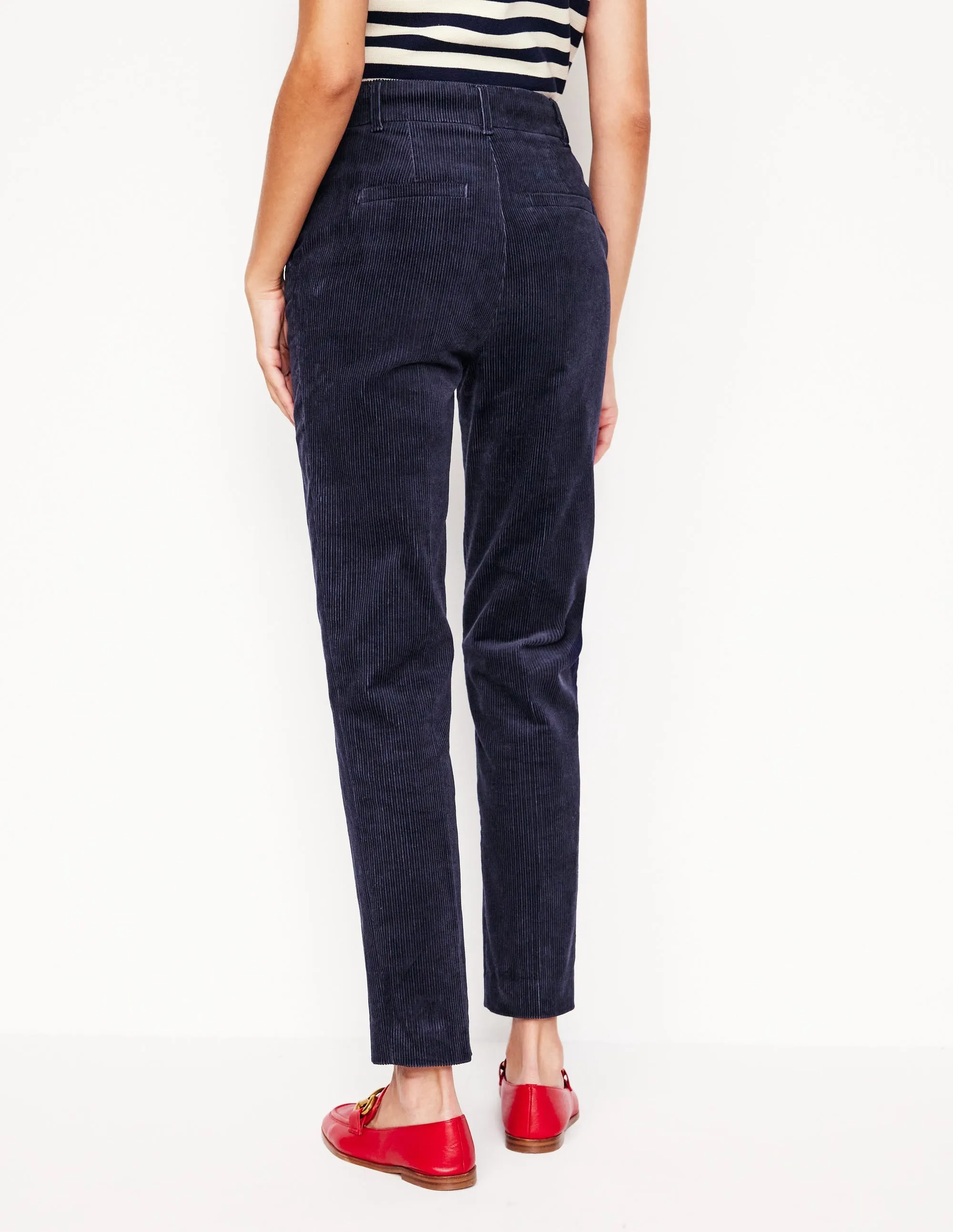 Kew Cord Trousers-Navy